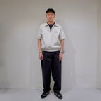 [SCYE BASICS] Fleece back Jersey Half Zip Sweat Shirt