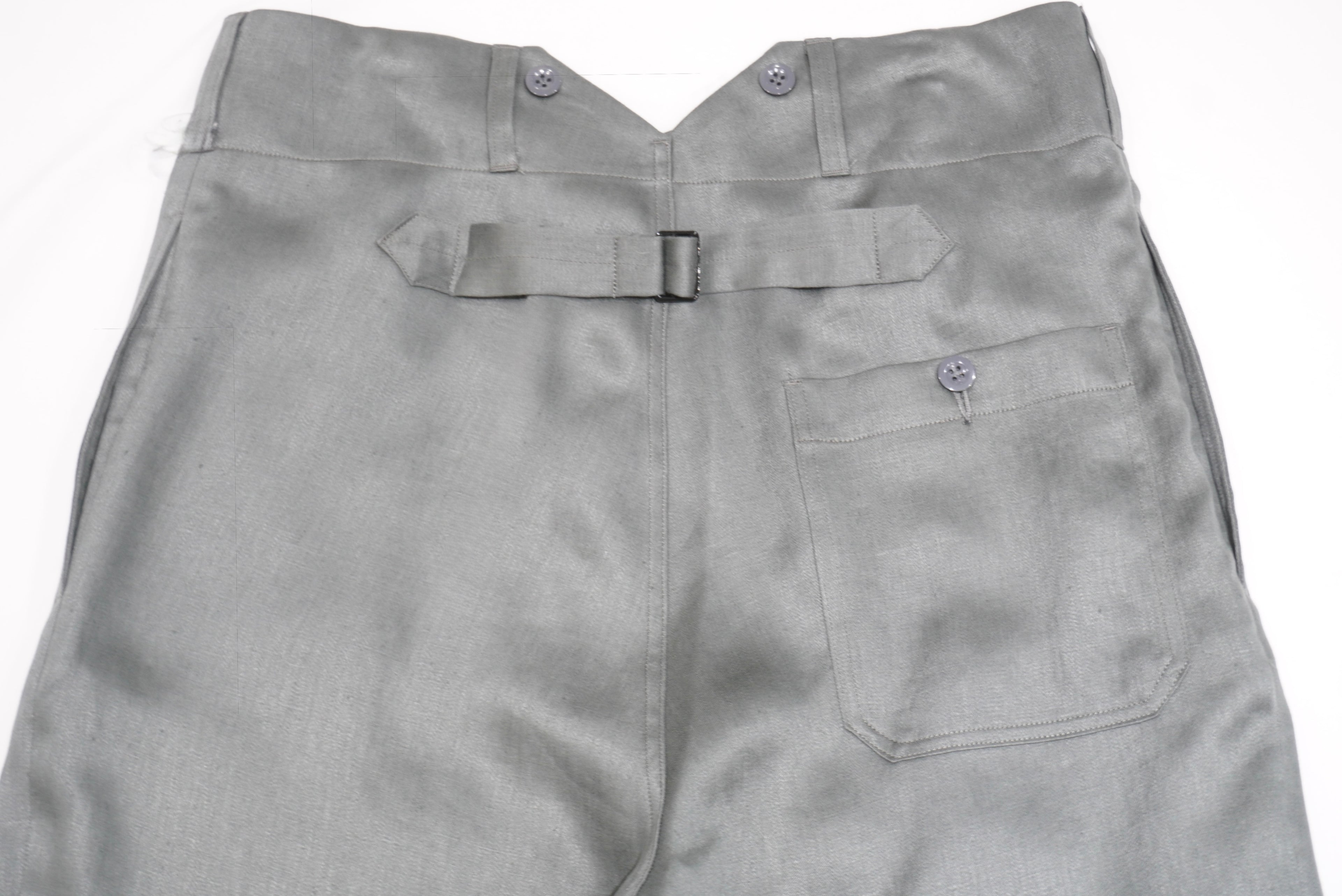 [SCYE] Linen Sateen High Back Trousers