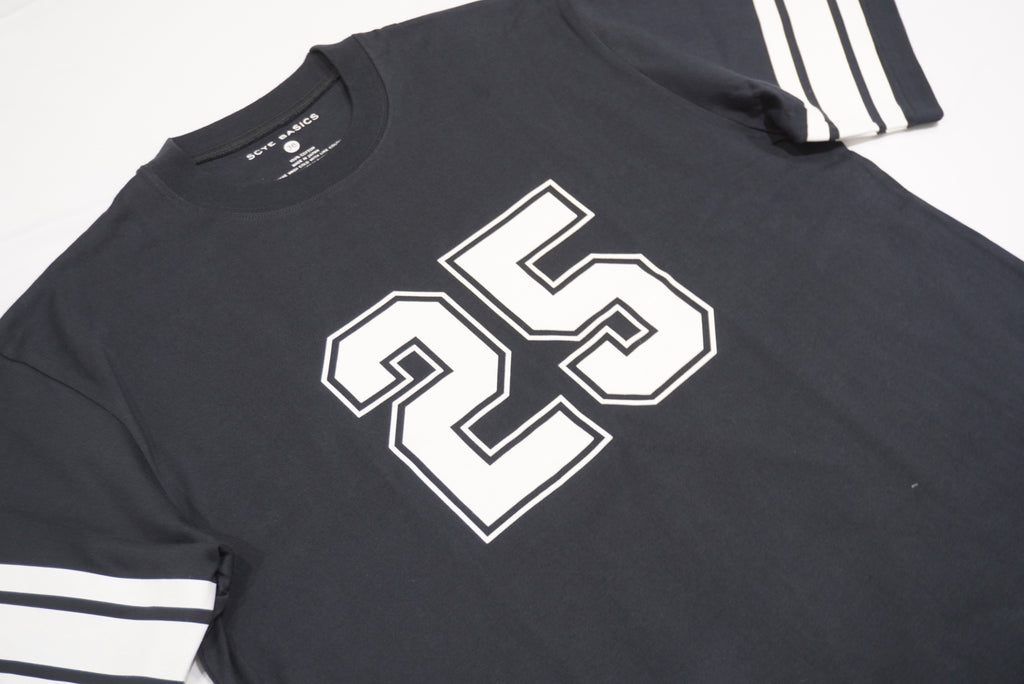 [SCYE BASICS] 30/2 Cotton Jersey Number 25 Print T-Shirt