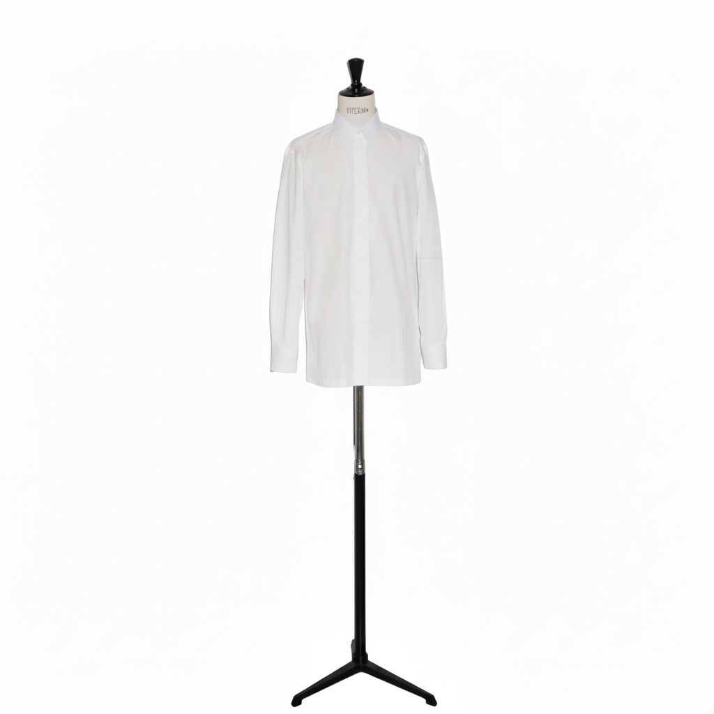 [apartir atelier] 100/2 Supima Cotton Grosgrain Fly Front Shirt