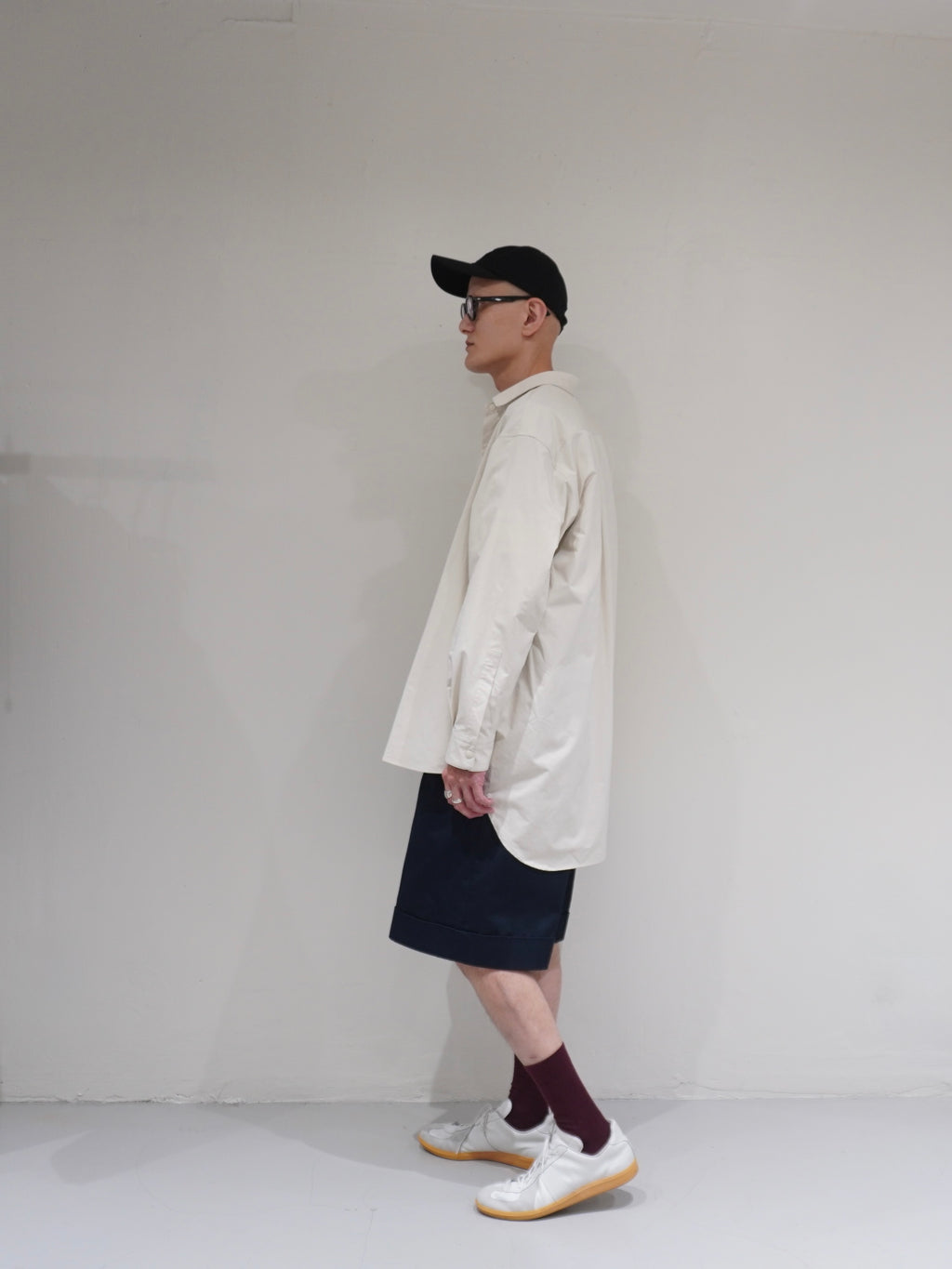 [SCYE BASICS] High Density Mil Cloth Snap Shirt