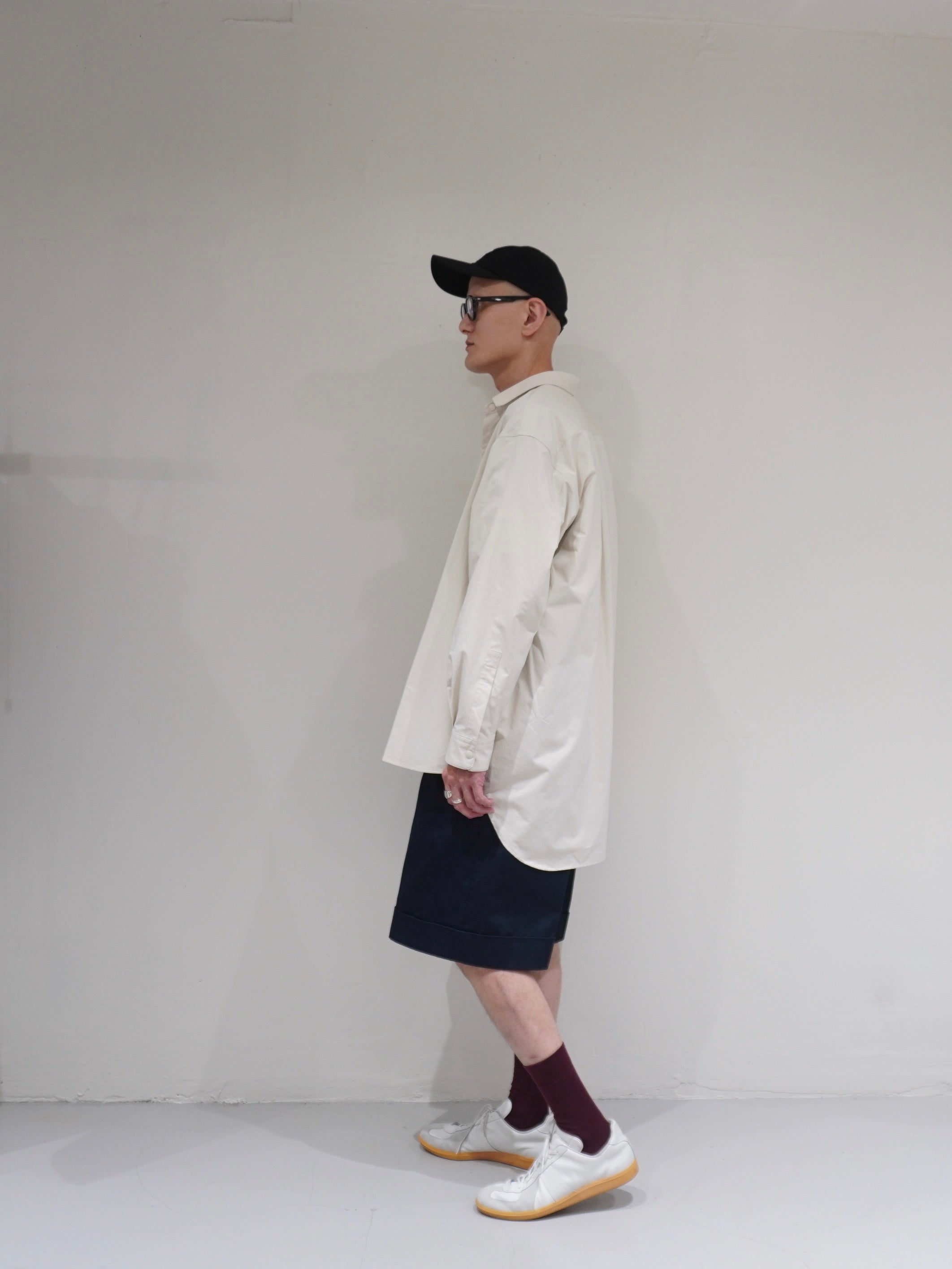 [SCYE BASICS] High Density Mil Cloth Snap Shirt
