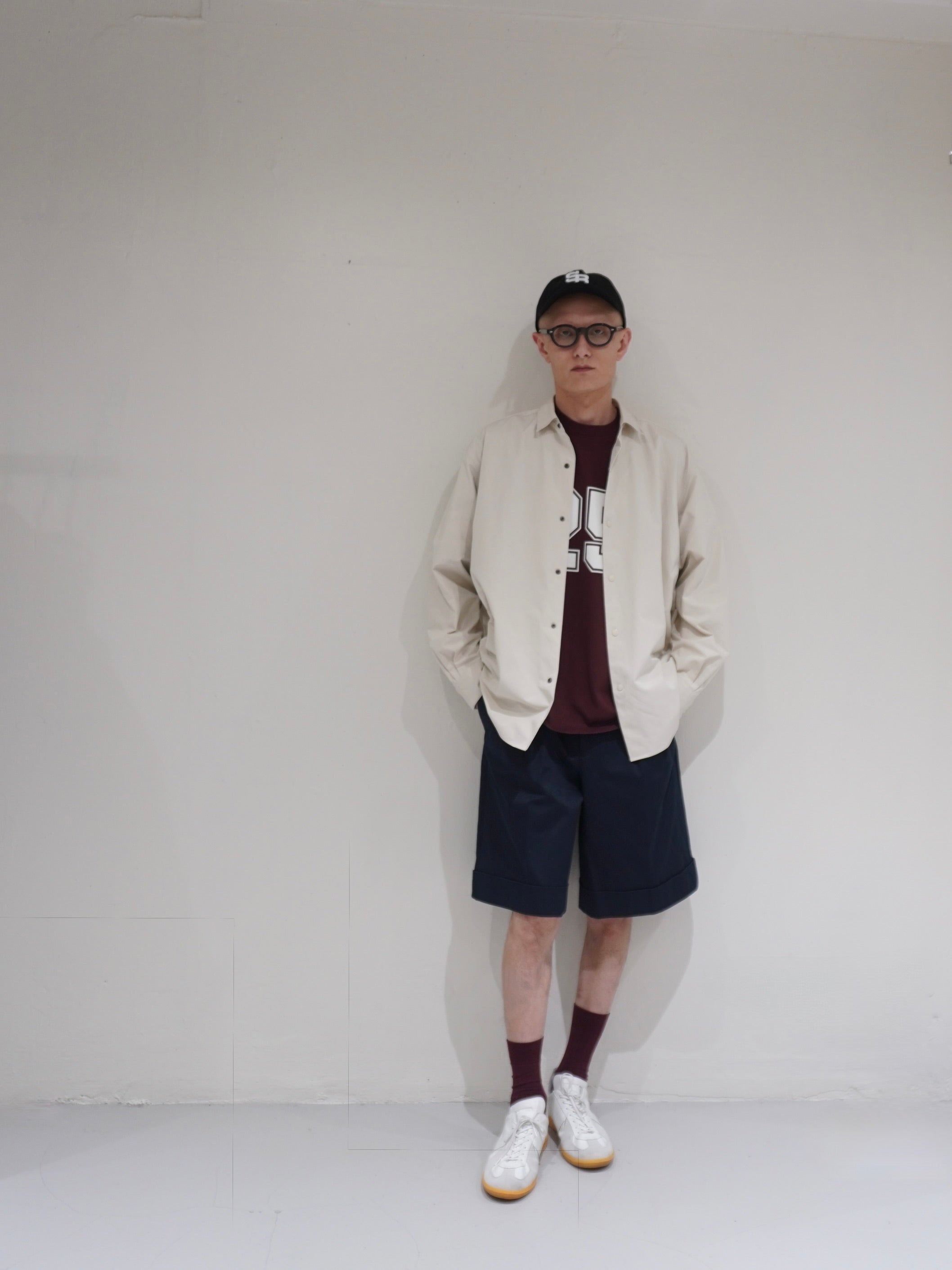 [SCYE BASICS] High Density Mil Cloth Snap Shirt