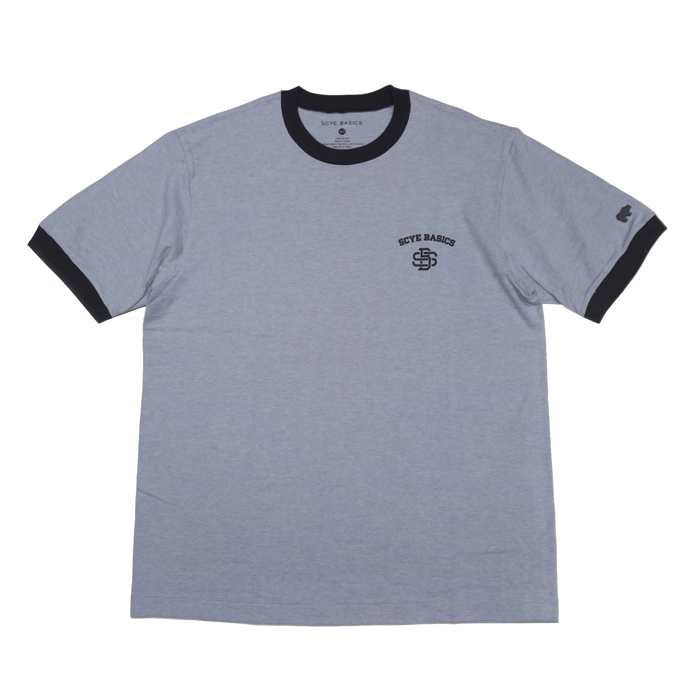 SCYEBASICS 30/2 Cotton Jersey Print Ringer T-Shirt