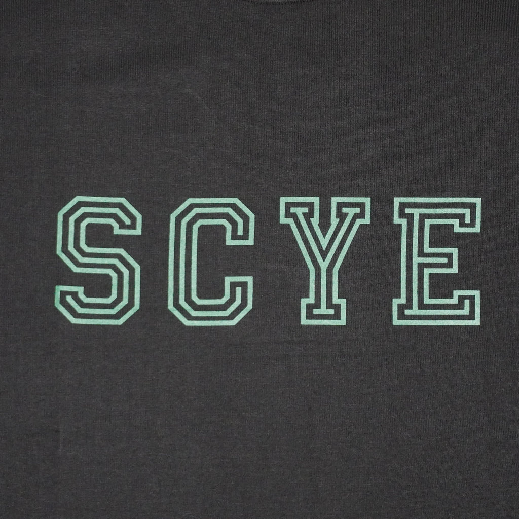 [SCYE BASICS] 30/2 Cotton Jersey College Logo T-Shirt