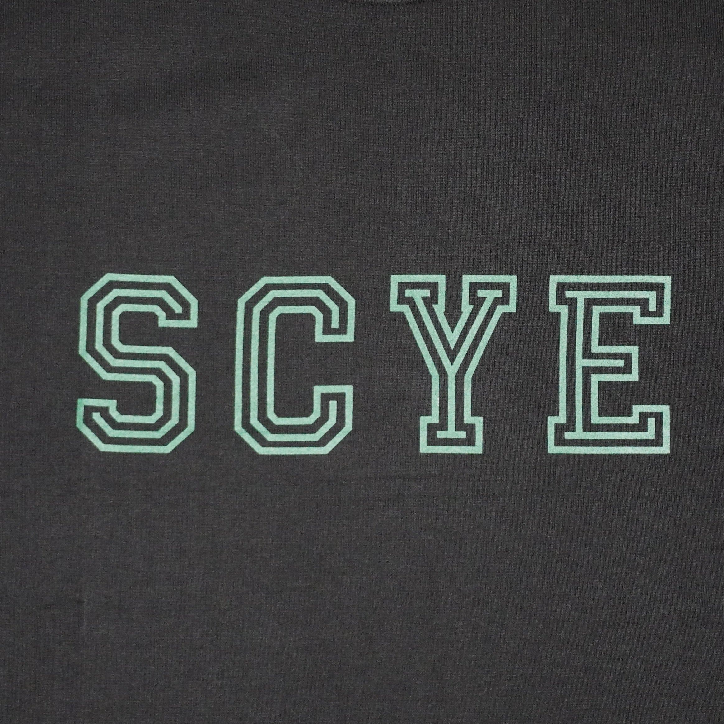 SCYEBASICS 30/2 Cotton Jersey College Logo T-Shirt