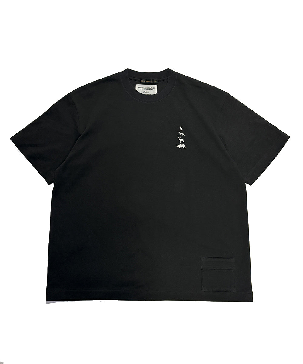 [Scye × Mountain Research] Cotton Pique side pocket T-shirt