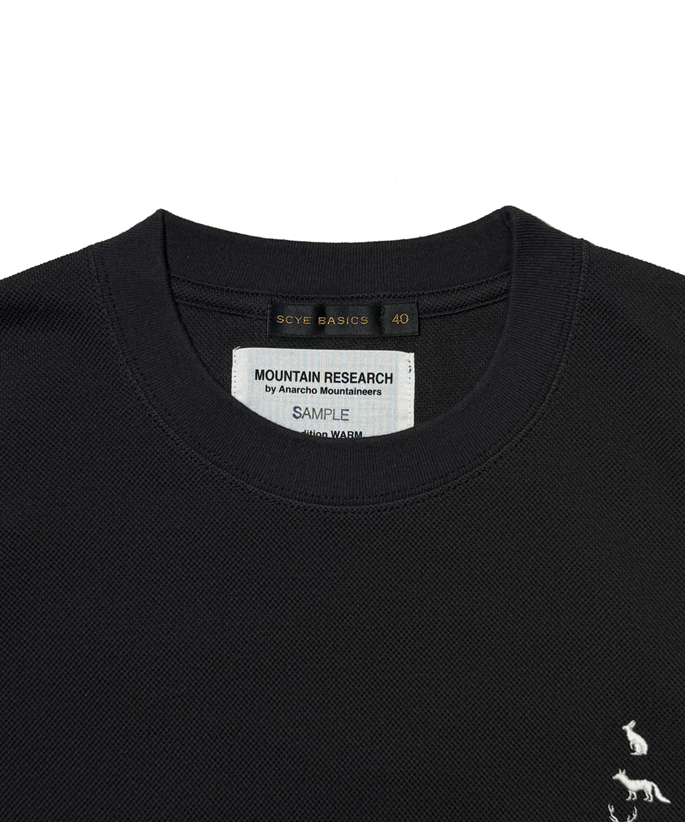 [Scye × Mountain Research] Cotton Pique side pocket T-shirt