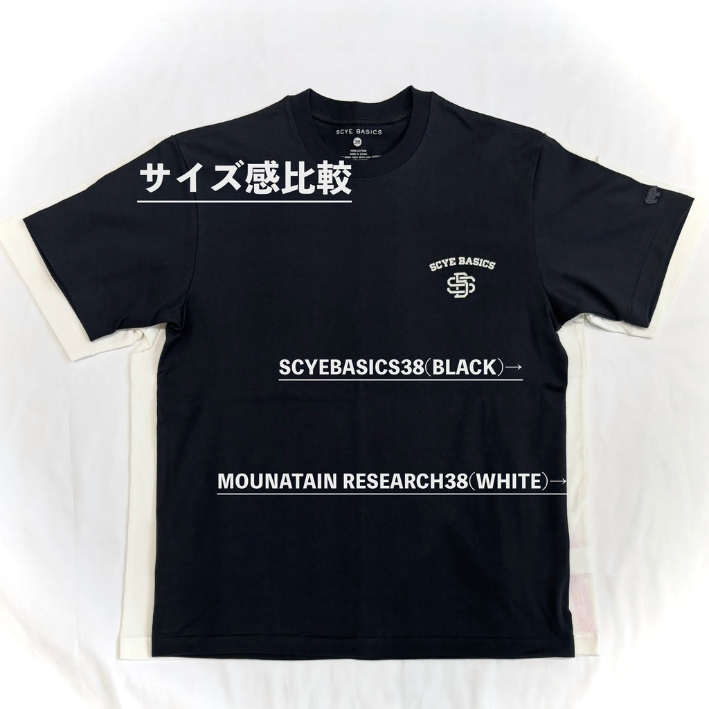 [Scye × Mountain Research] Cotton Pique side pocket T-shirt