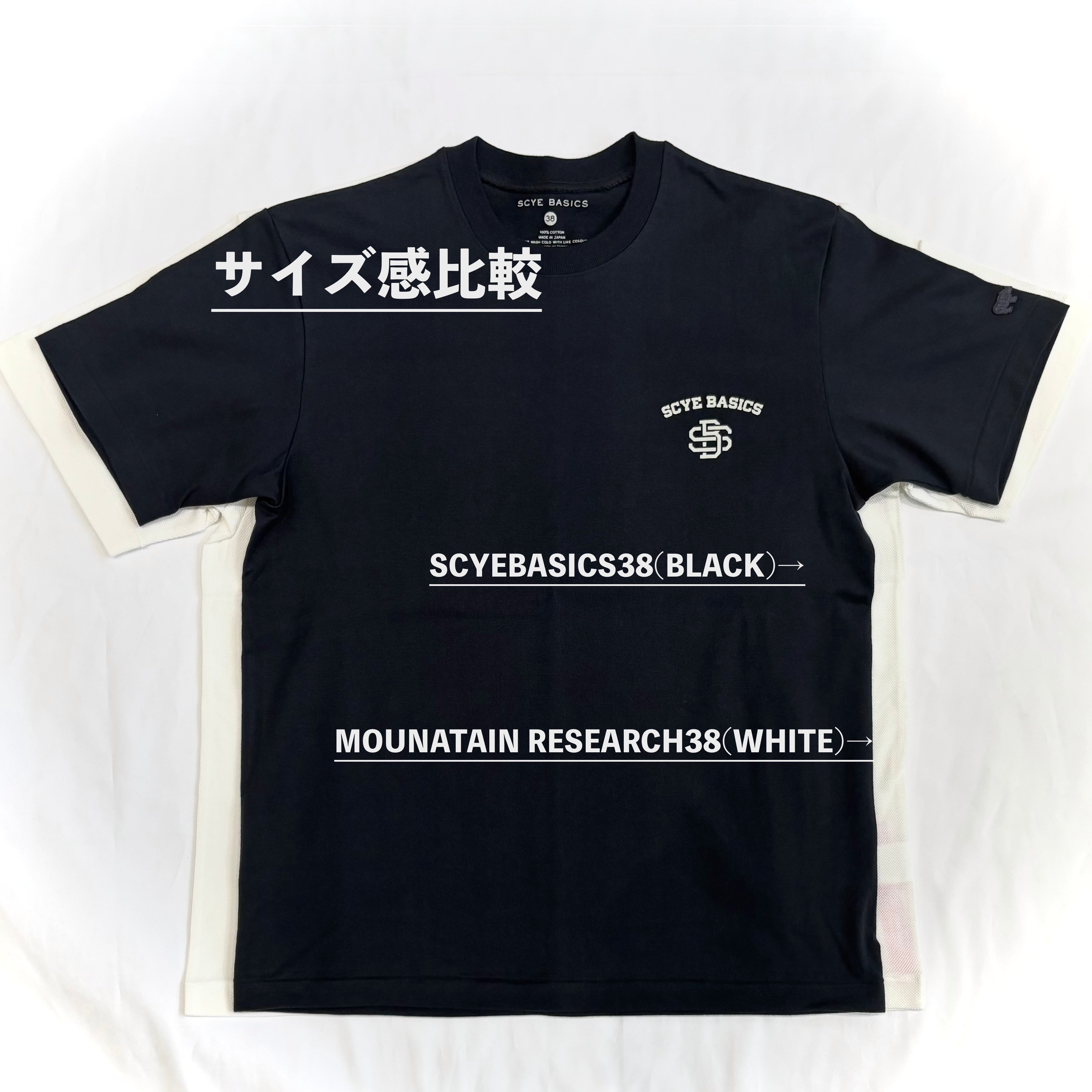 [Scye × Mountain Research] Cotton Pique side pocket T-shirt