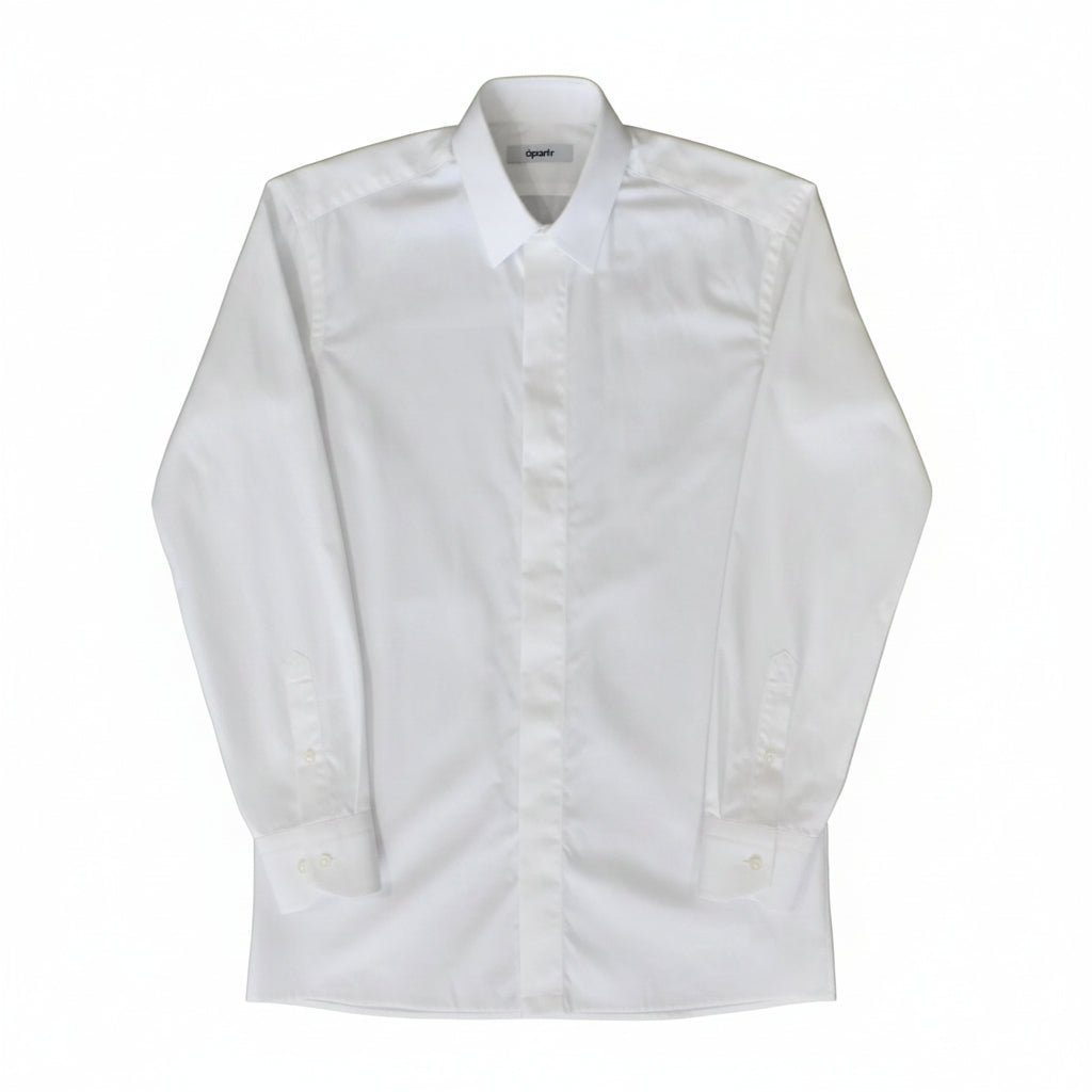 [apartir atelier] 100/2 Supima Cotton Grosgrain Fly Front Shirt - apartir Online Store アパルティール セレクトショップ