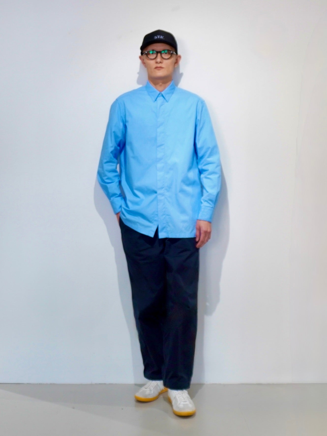 [apartir atelier] 80/2 Suvin Cotton Typewriter Fly Front Shirt - apartir Online Store アパルティール セレクトショップ