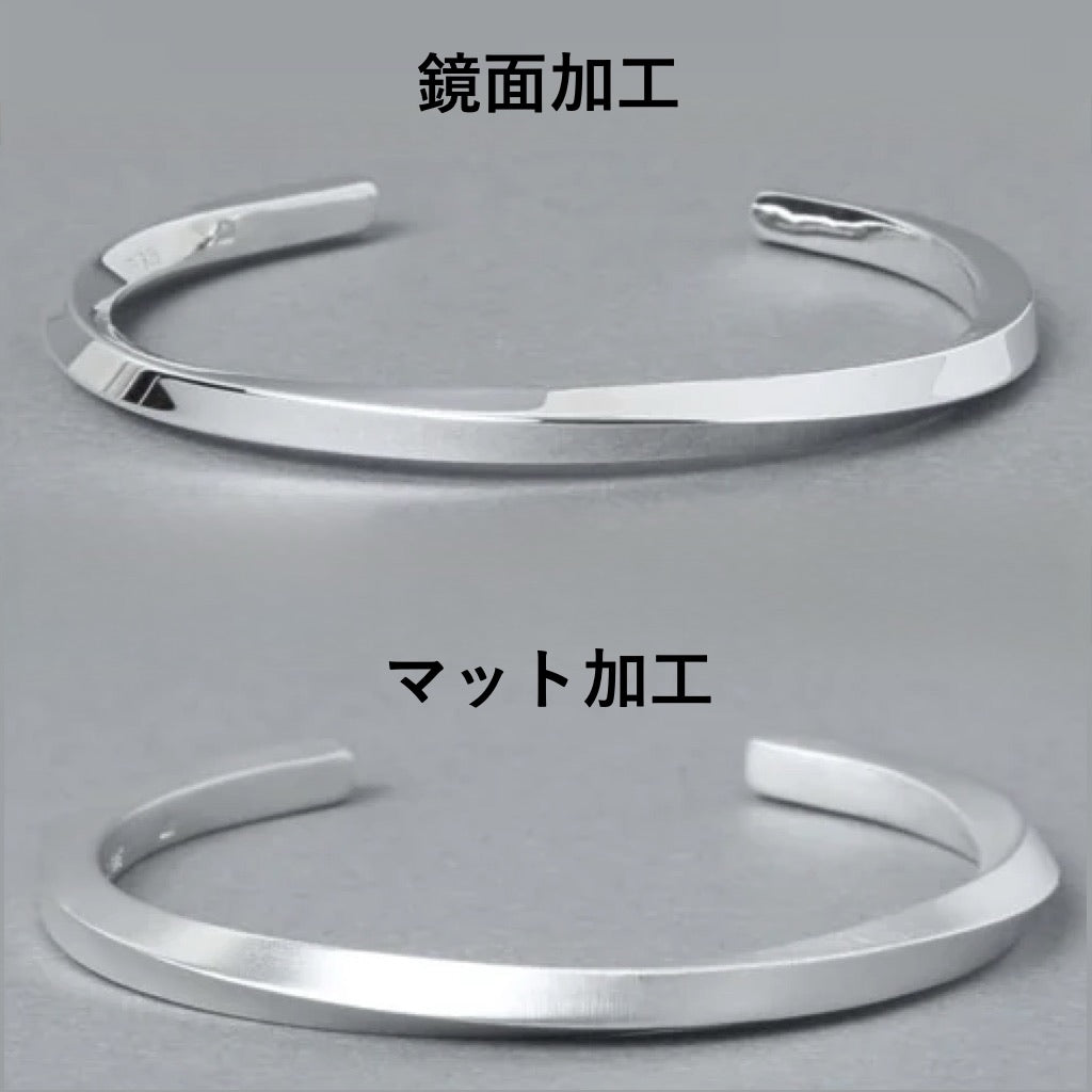 NINENINE] シルバー925 バングル ｜幅4mm｜21-B-001 – apartir Online