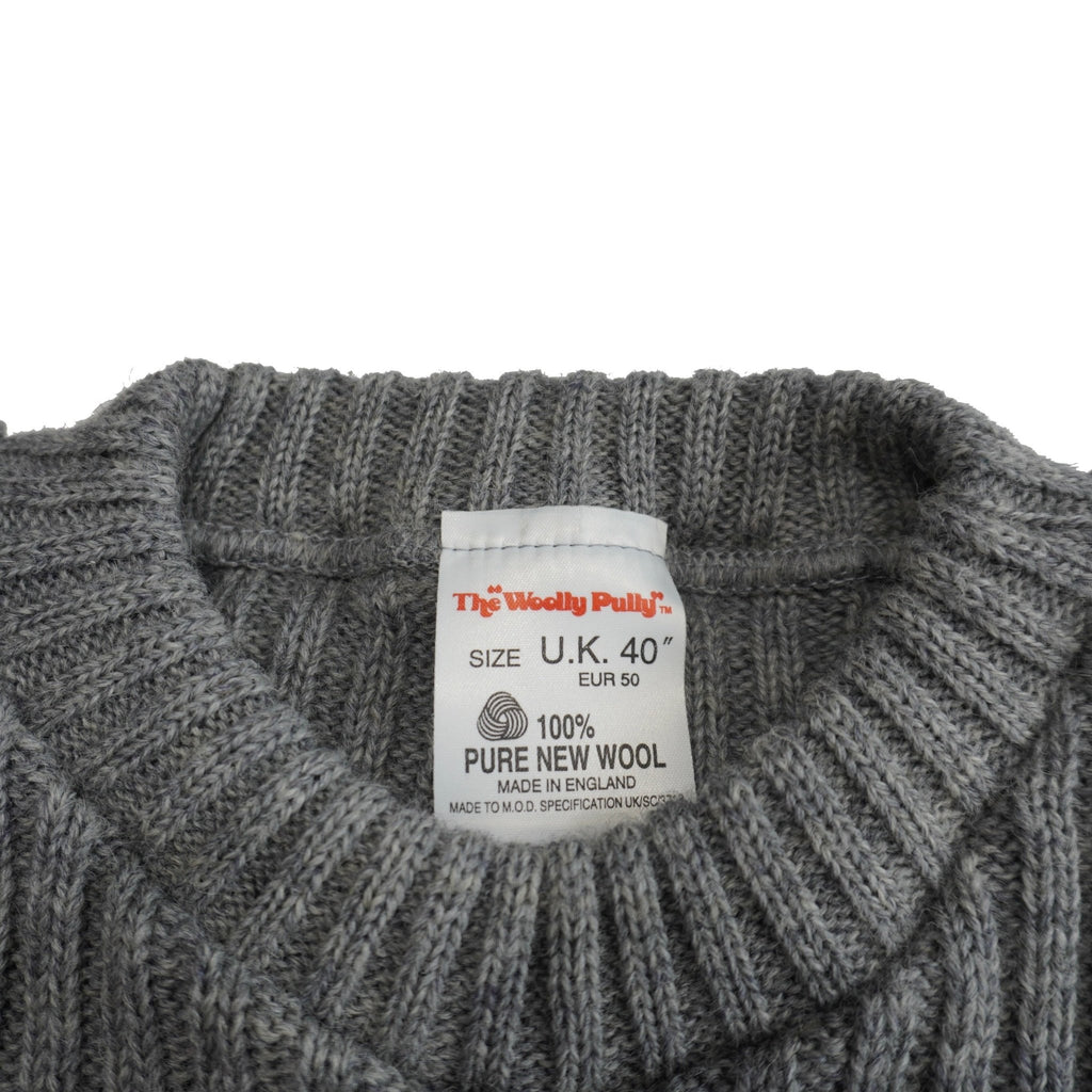 [BRITISH ARMY] THE WOOLLY PULLY SHETLAND CREW NECK KNIT（1990’s DEAD STOCK） - apartir Online Store アパルティール セレクトショップ