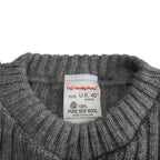 [BRITISH ARMY] THE WOOLLY PULLY SHETLAND CREW NECK KNIT（1990’s DEAD STOCK） - apartir Online Store アパルティール セレクトショップ