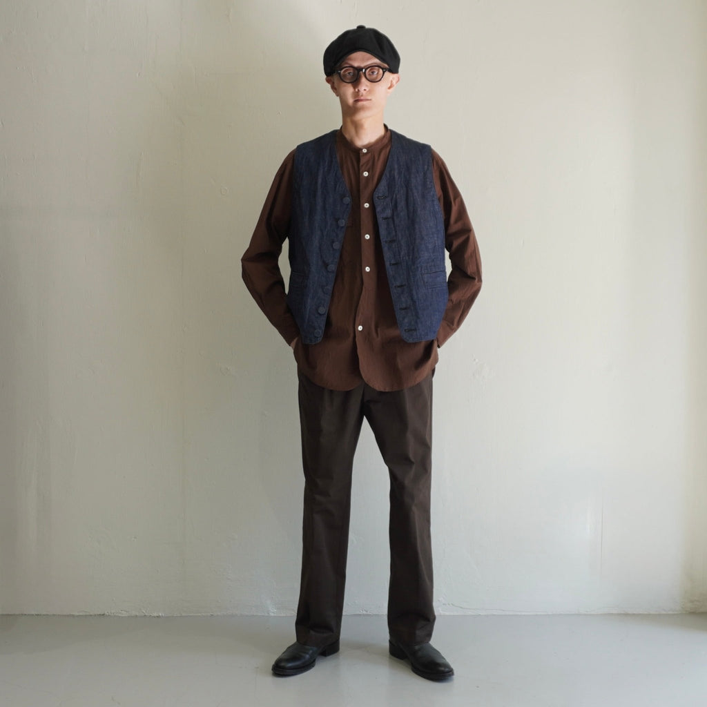 [BRU NA BOINNE] EM in NY VEST ブルーナボイン デニム ワークベスト - apartir Online Store アパルティール セレクトショップ