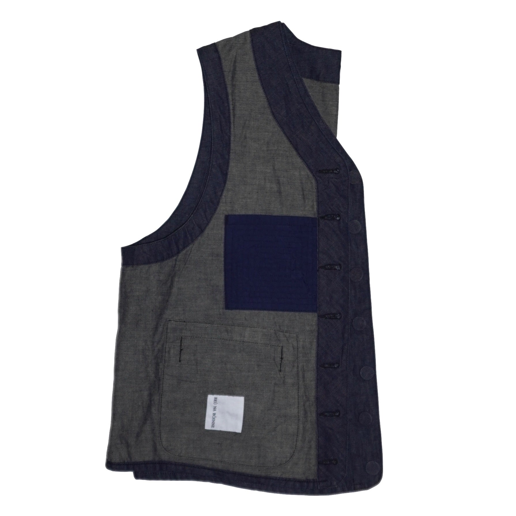 [BRU NA BOINNE] EM in NY VEST ブルーナボイン デニム ワークベスト - apartir Online Store アパルティール セレクトショップ