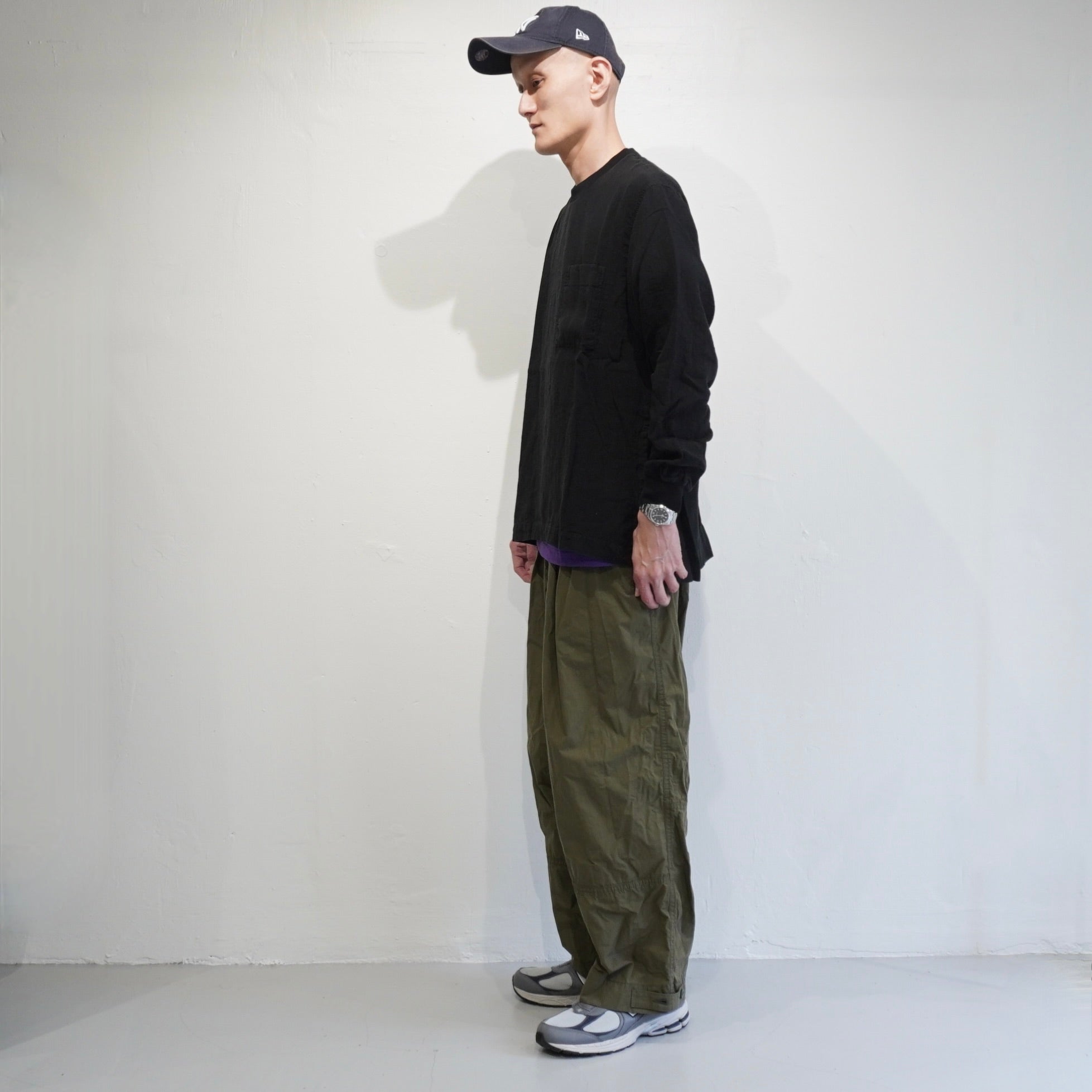 BRUNABOINNE] Linen Long Sleeve Tee ブルーナボイン リネン ロンT