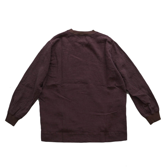 [BRU NA BOINNE] LINEN LONG SLEEVE Tee ブルーナボイン リネンロンT - apartir Online Store アパルティール セレクトショップ