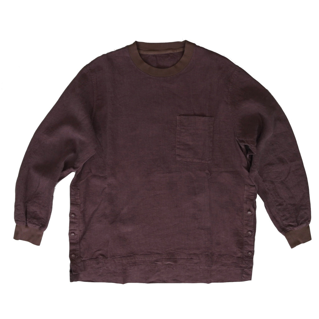 [BRU NA BOINNE] LINEN LONG SLEEVE Tee ブルーナボイン リネンロンT - apartir Online Store アパルティール セレクトショップ