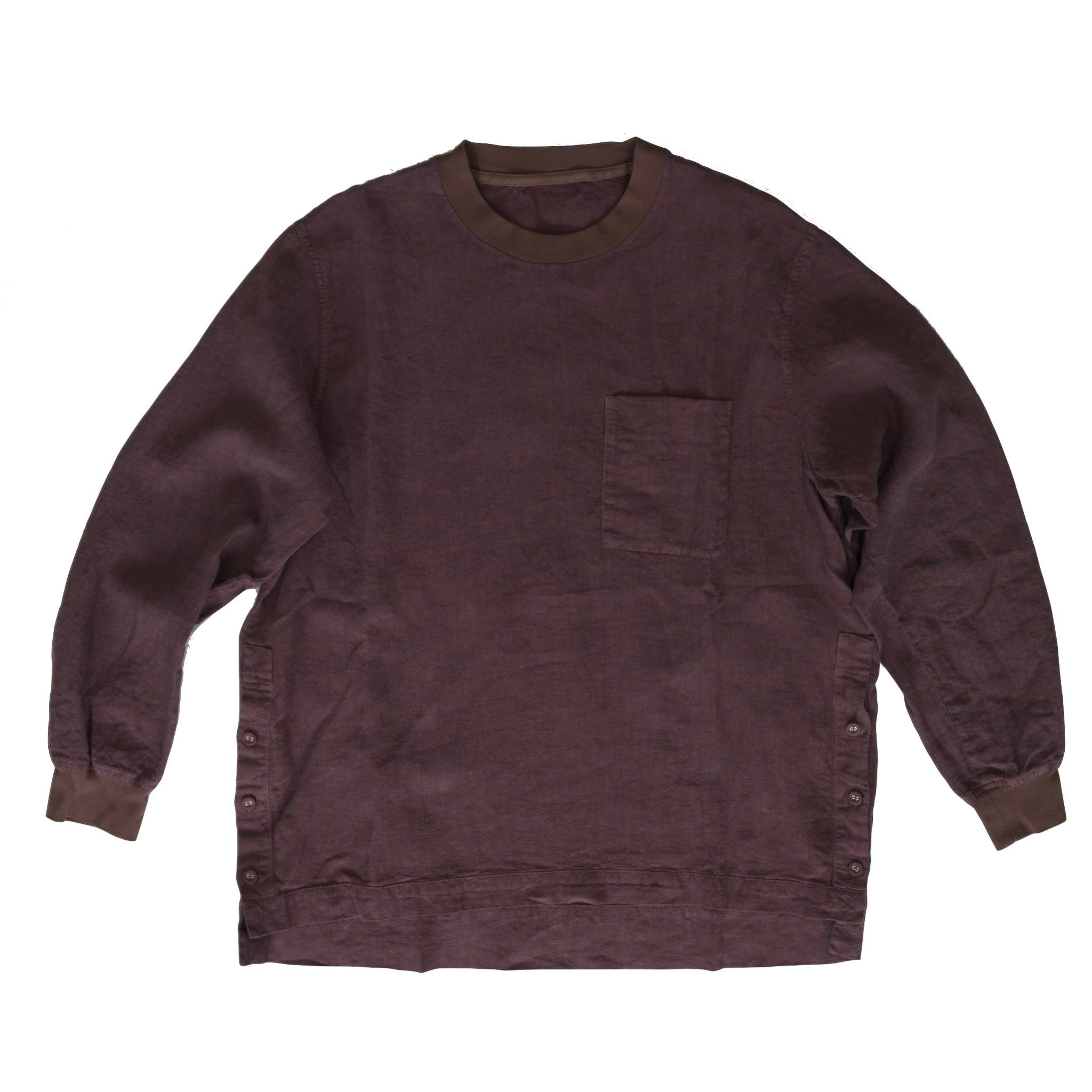 [BRU NA BOINNE] LINEN LONG SLEEVE Tee ブルーナボイン リネンロンT - apartir Online Store アパルティール セレクトショップ