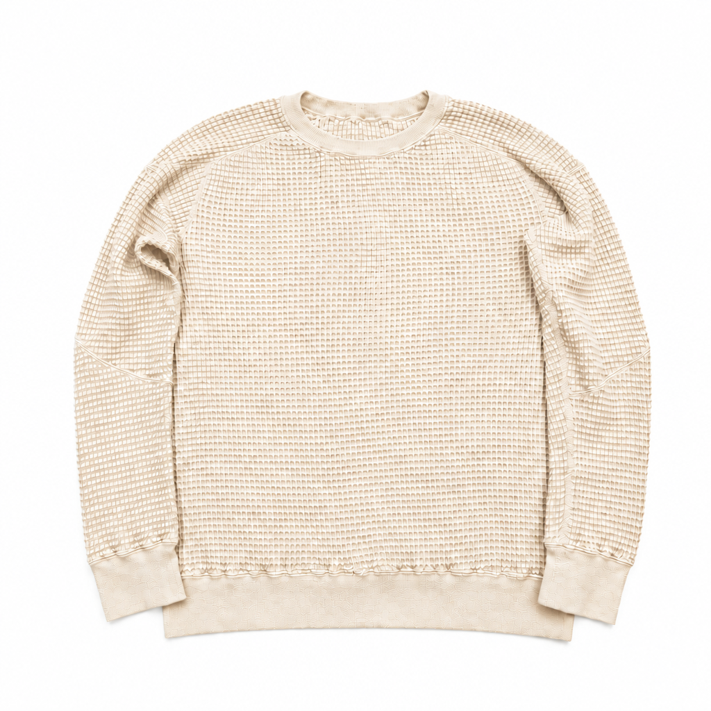 ワッフルパズルスエット2号, white background, square image