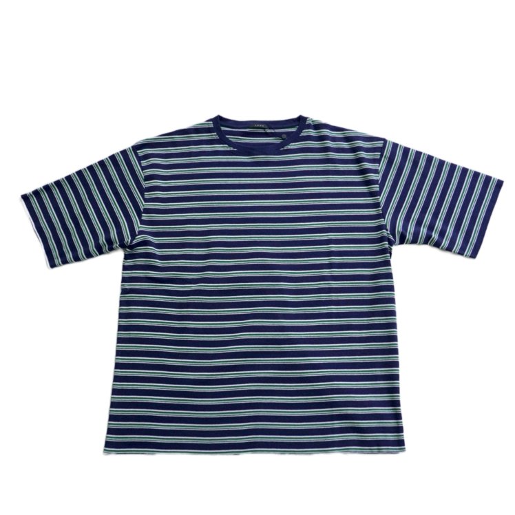 [LENO] HALF SLEEVE BORDER T - SHIRT リノ フライス生地 ボーダー Tシャツ - apartir Online Store アパルティール セレクトショップ