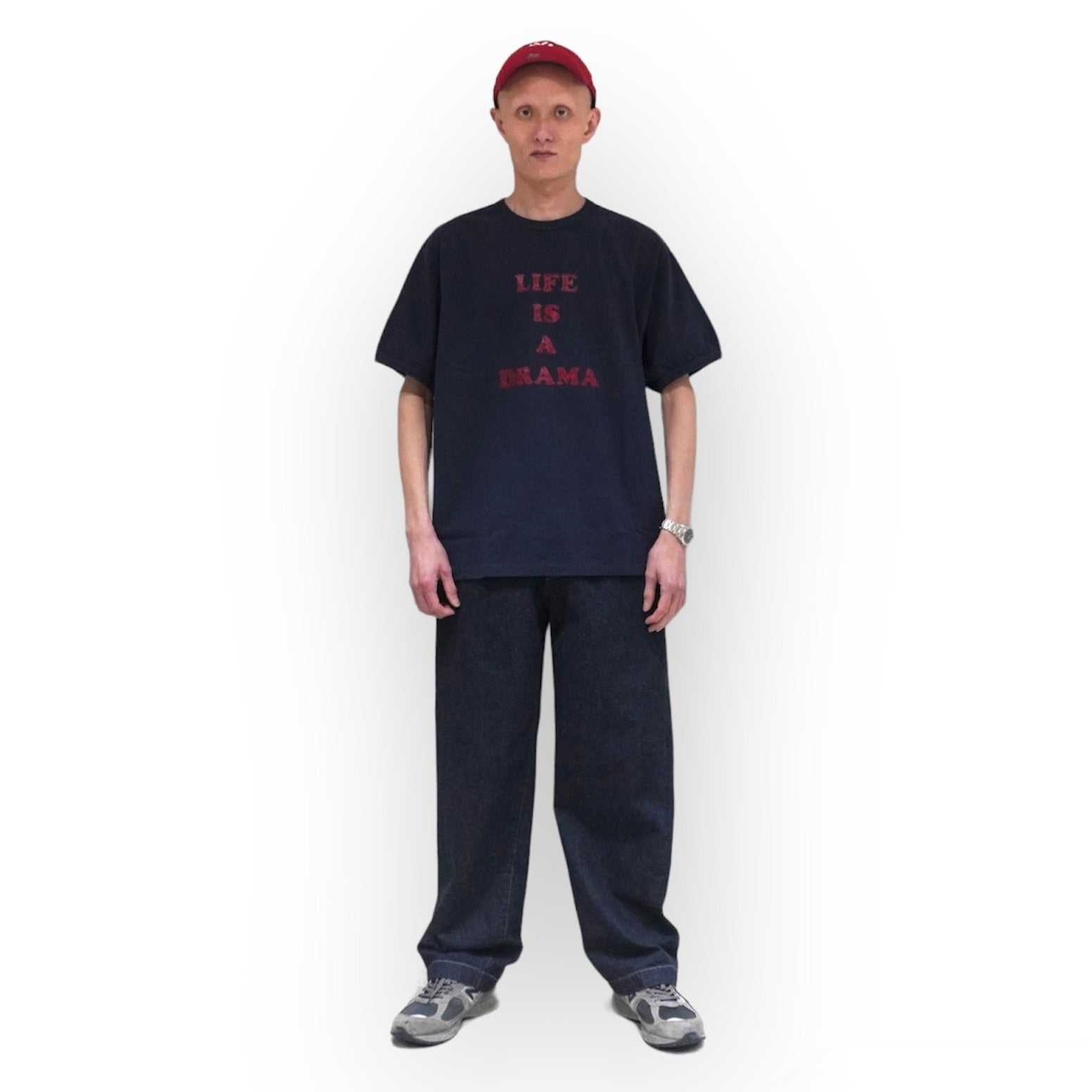 [LENO] RINGER T - SHIRT LIFE IS A DRAMA - apartir Online Store アパルティール セレクトショップ