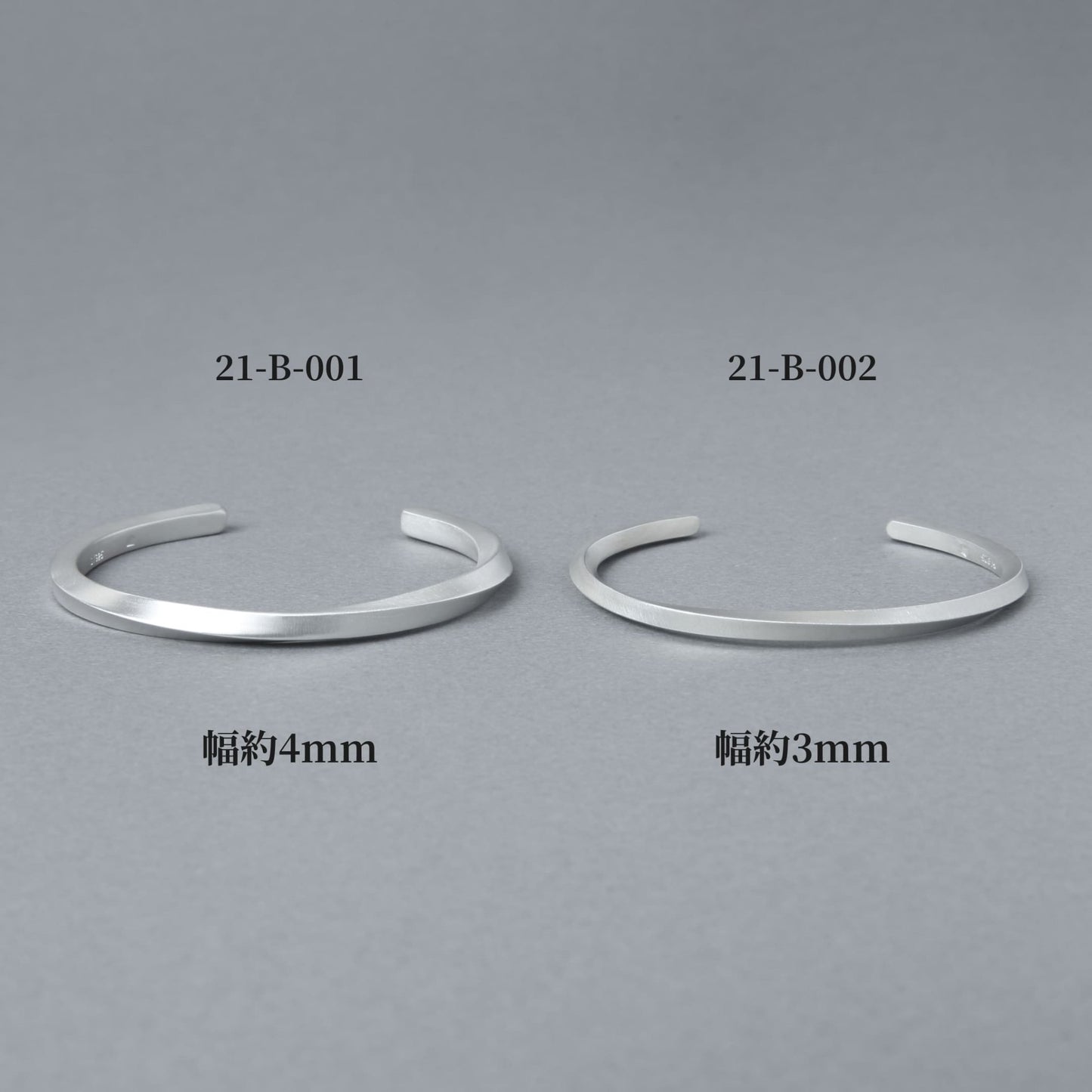 [NINENINE] シルバー925 バングル ｜幅3mm｜21 - B - 002 - apartir Online Store アパルティール セレクトショップ