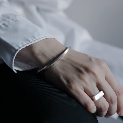 [NINENINE] シルバー925 バングル ｜幅3mm｜21 - B - 002 - apartir Online Store アパルティール セレクトショップ