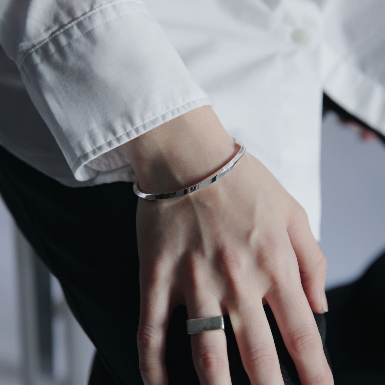 [NINENINE] シルバー925 バングル｜幅3mm｜21 - B - 005 - apartir Online Store アパルティール セレクトショップ