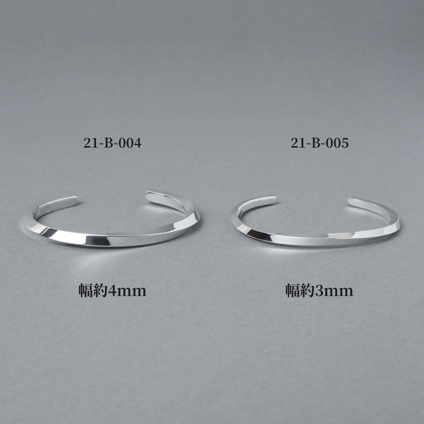 [NINENINE] シルバー925 バングル｜幅3mm｜21 - B - 005 - apartir Online Store アパルティール セレクトショップ