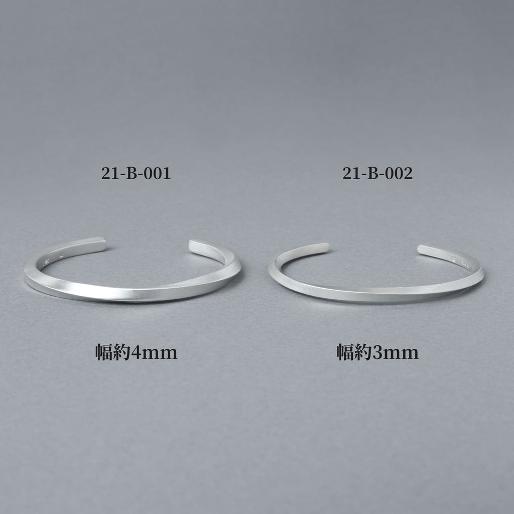 [NINENINE] シルバー925 バングル ｜幅4mm｜21-B-001 - apartir Online Store アパルティール セレクトショップ