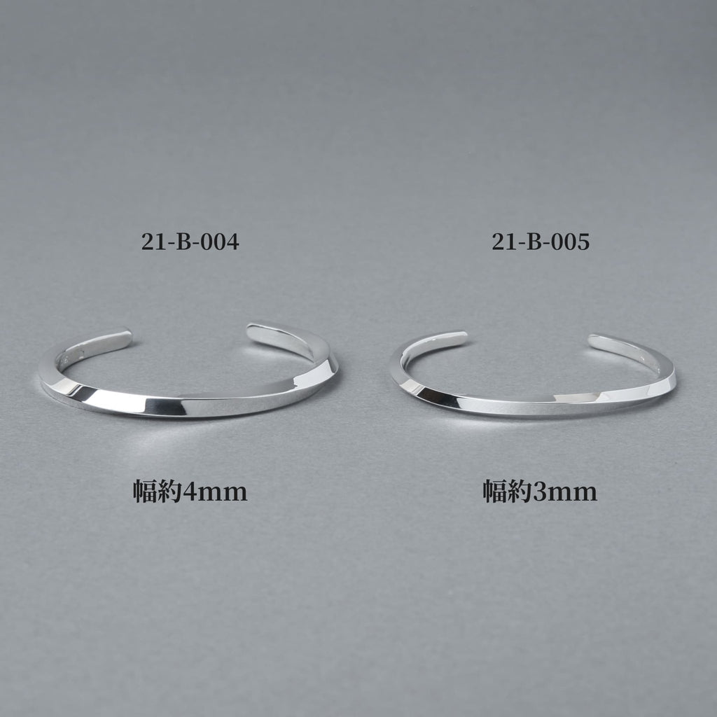 [NINENINE] シルバー925 バングル ｜幅4mm｜21 - B - 004 - apartir Online Store アパルティール セレクトショップ