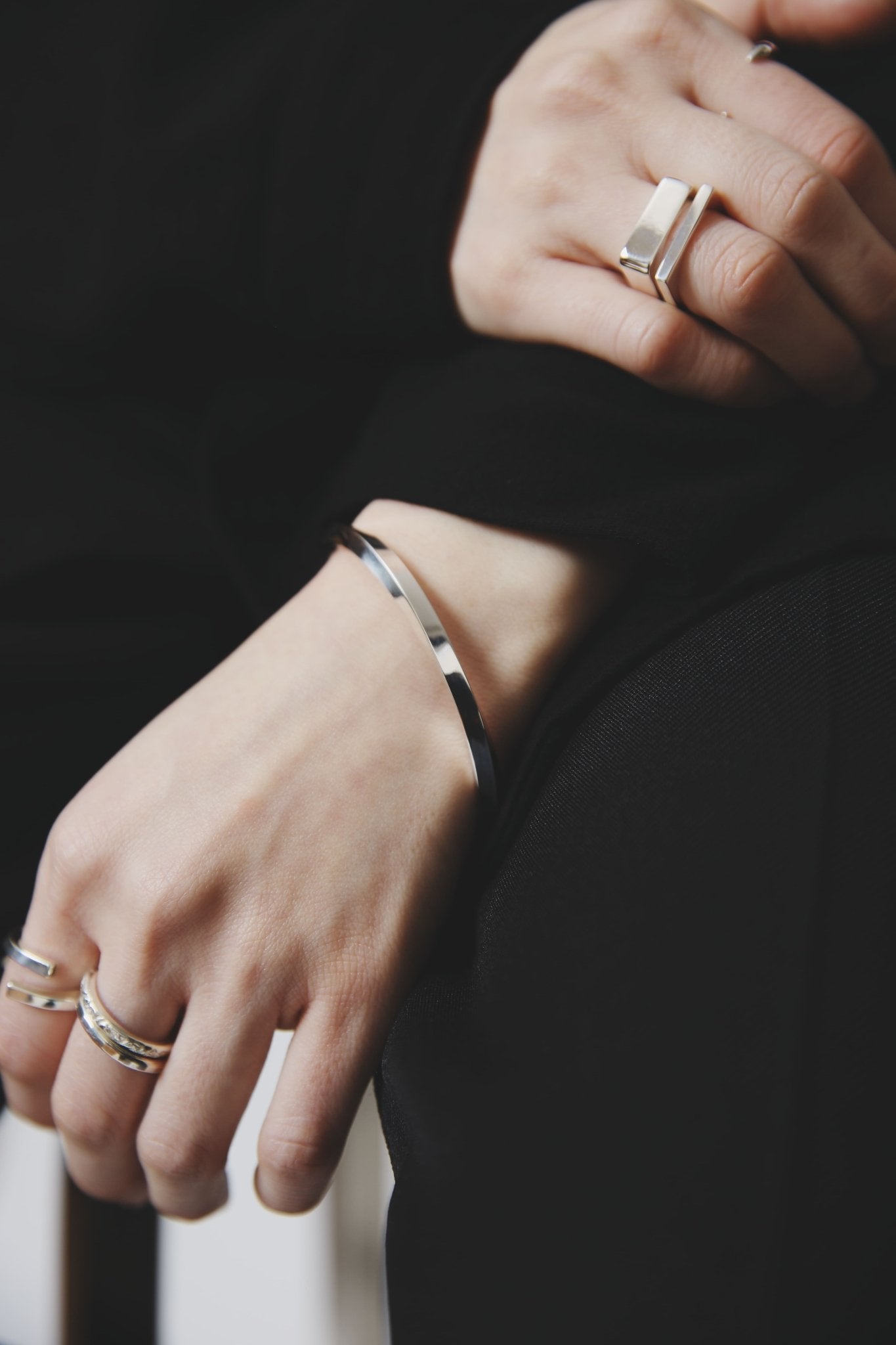 [NINENINE] シルバー925 バングル ｜幅4mm｜21 - B - 004 - apartir Online Store アパルティール セレクトショップ