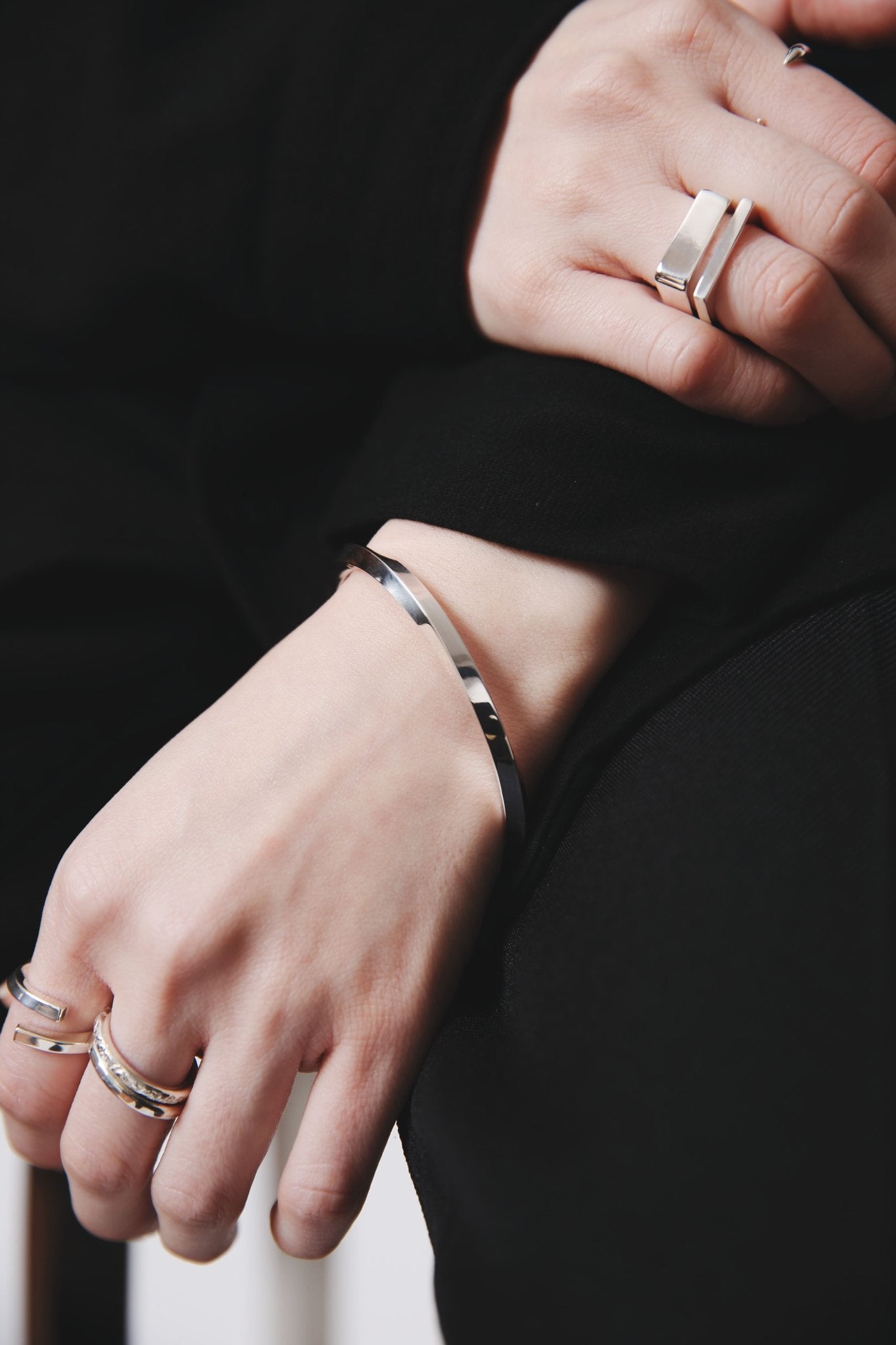 [NINENINE] シルバー925 バングル ｜幅4mm｜21 - B - 004 - apartir Online Store アパルティール セレクトショップ