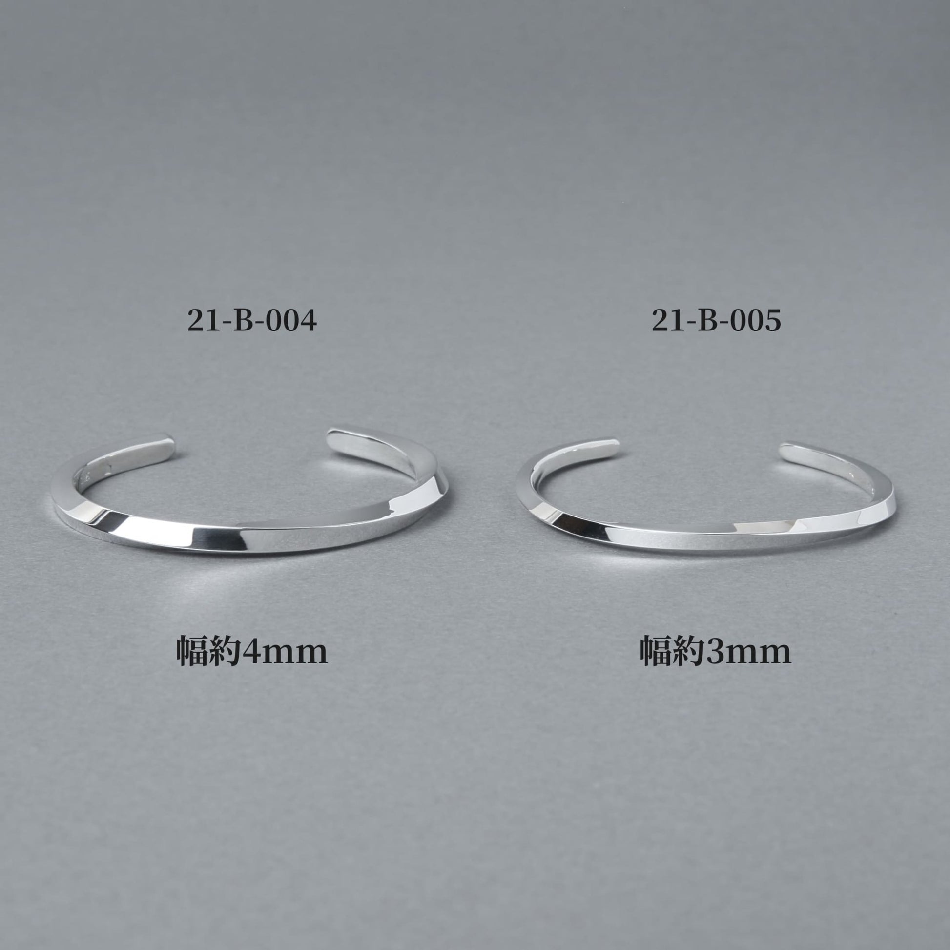 [NINENINE] シルバー925 バングル ｜幅4mm｜21 - B - 004 - apartir Online Store アパルティール セレクトショップ