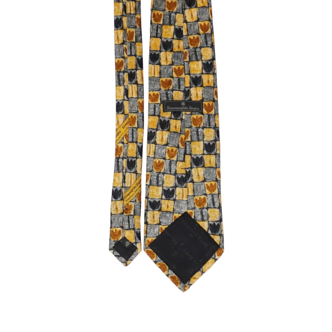 [OLD] Ermenegildo Zegna Block Check Flower Tie - apartir Online Store アパルティール セレクトショップ