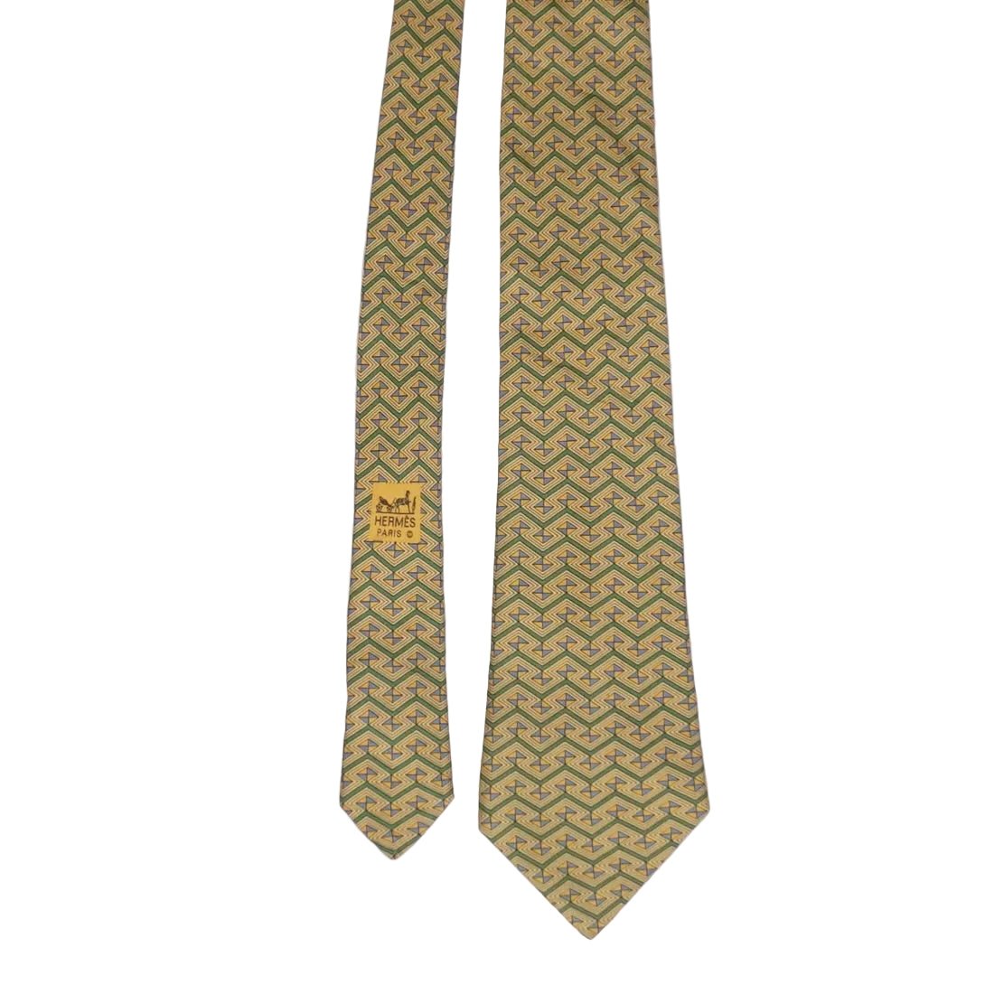 [OLD] Hermes Geometric Pattern Tie - apartir Online Store アパルティール セレクトショップ