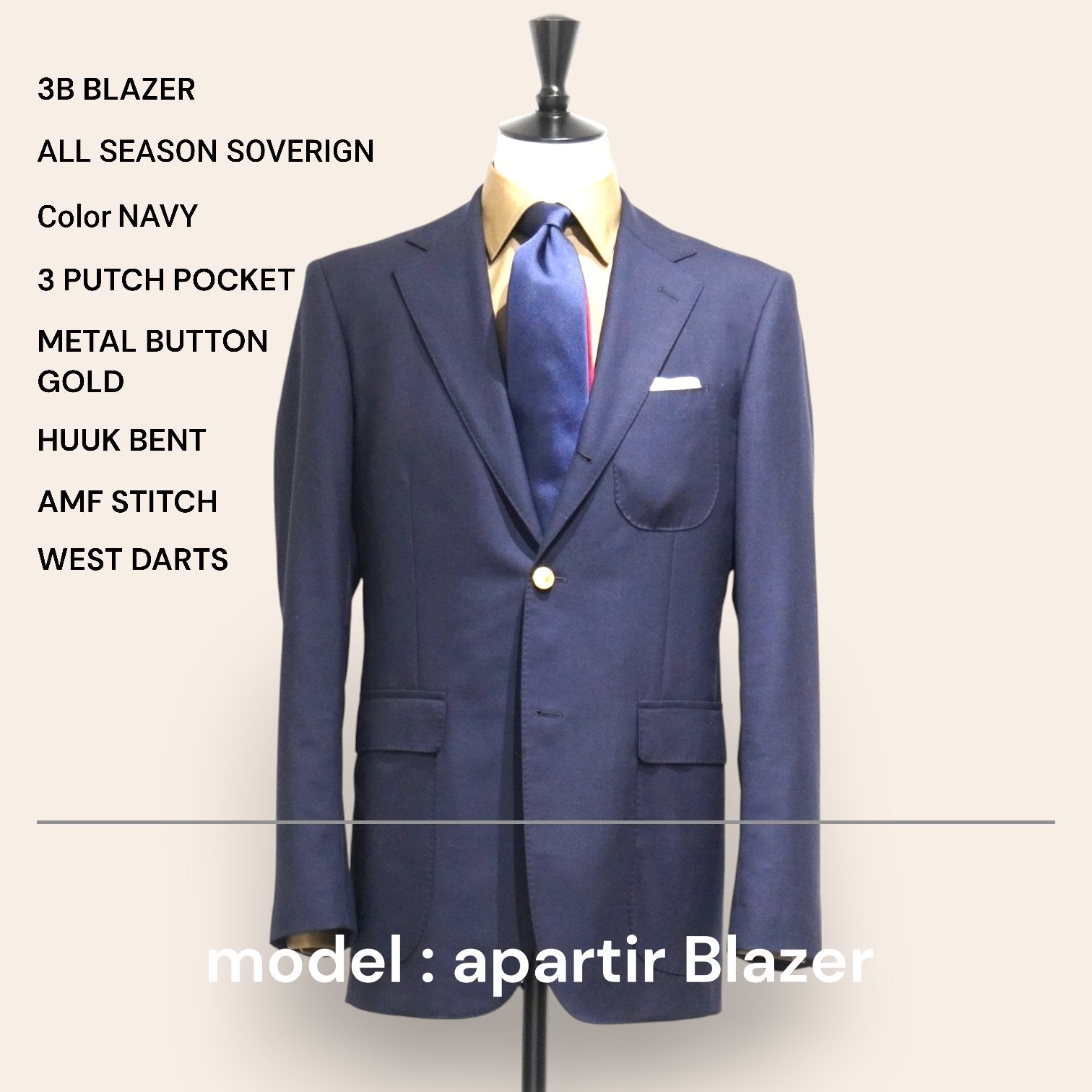 ORDER BLAZER オーダー ブレザー - apartir Online Store アパルティール セレクトショップ