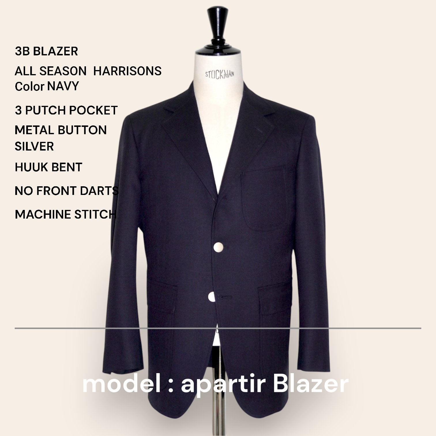 ORDER BLAZER オーダー ブレザー - apartir Online Store アパルティール セレクトショップ