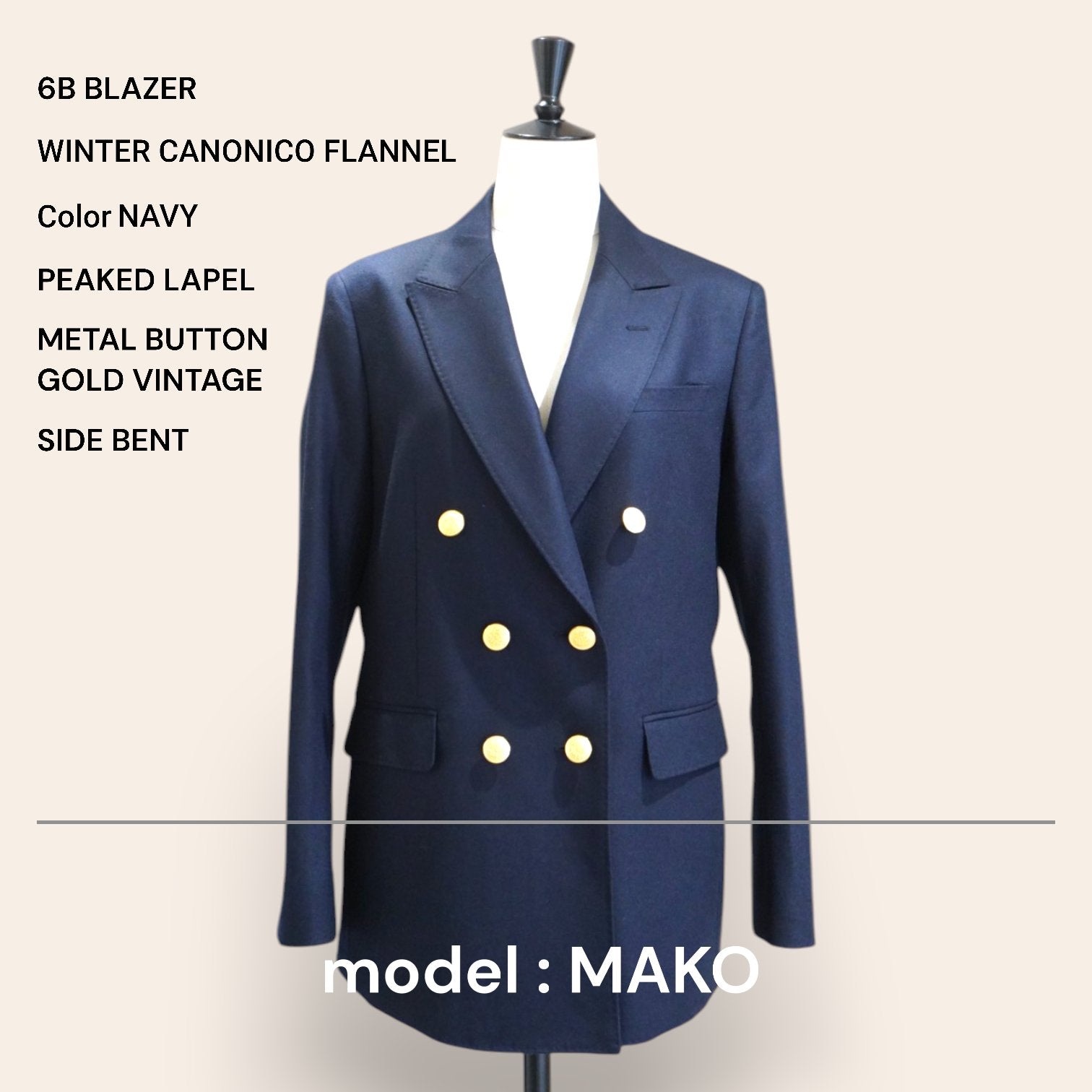 ORDER BLAZER オーダー ブレザー - apartir Online Store アパルティール セレクトショップ