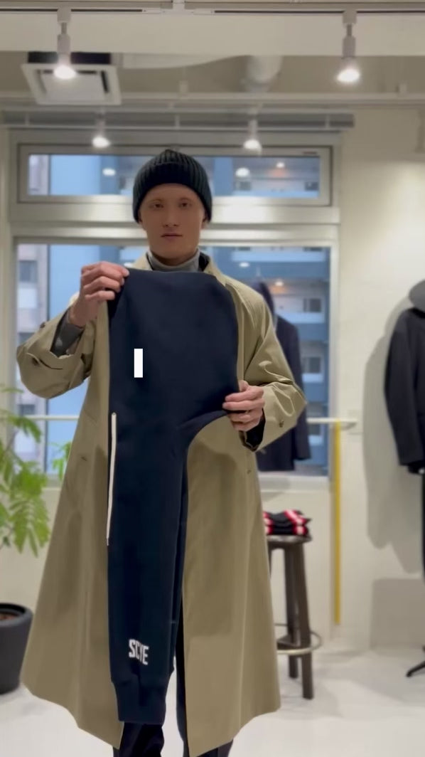 [SCYE BASICS] Fleece Back jersey Hooded Scarf