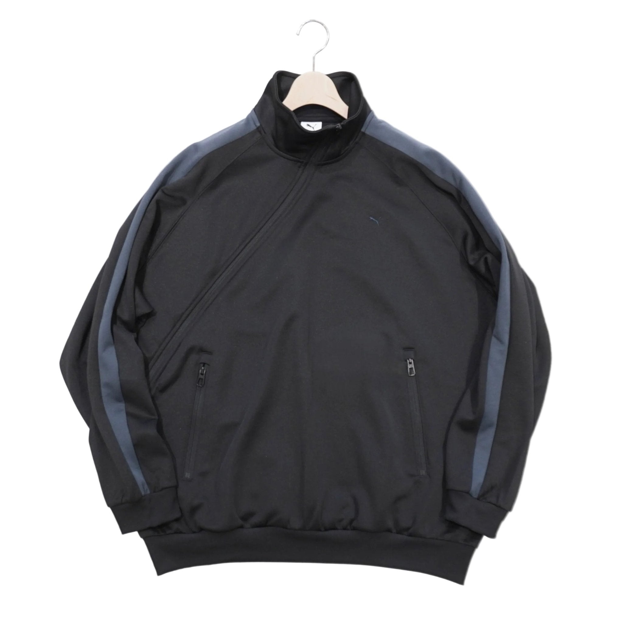 b1646【marumaru】T7　TRACK68　ブラック　セットアップ PUMA] PROJECT PUMA PLUS T7 TRACK BLOUSON プロジェクト プーマ