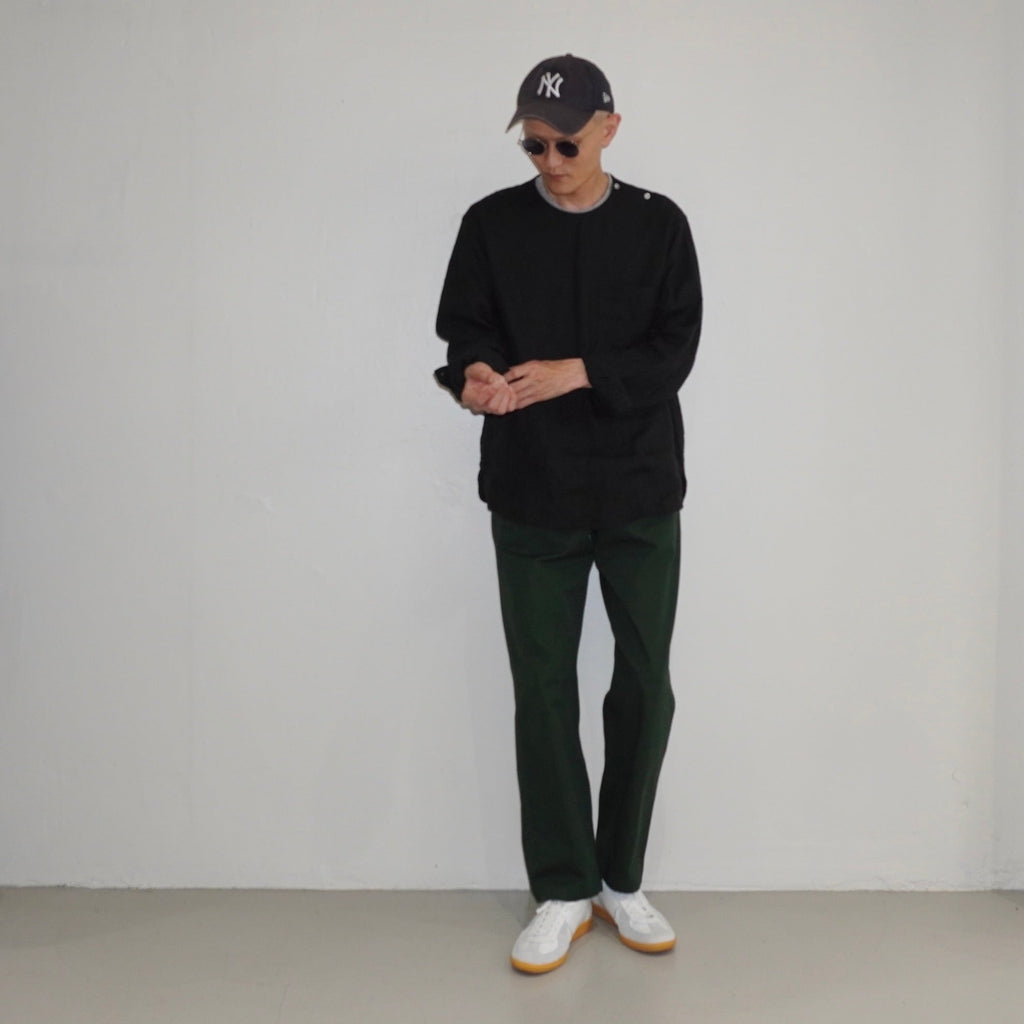 [retroNYm×apartir] Relax Fit Crew Neck Long Sleeve Shirt レトロニム リラックスフィット クルーネック シャツ - apartir Online Store アパルティール セレクトショップ