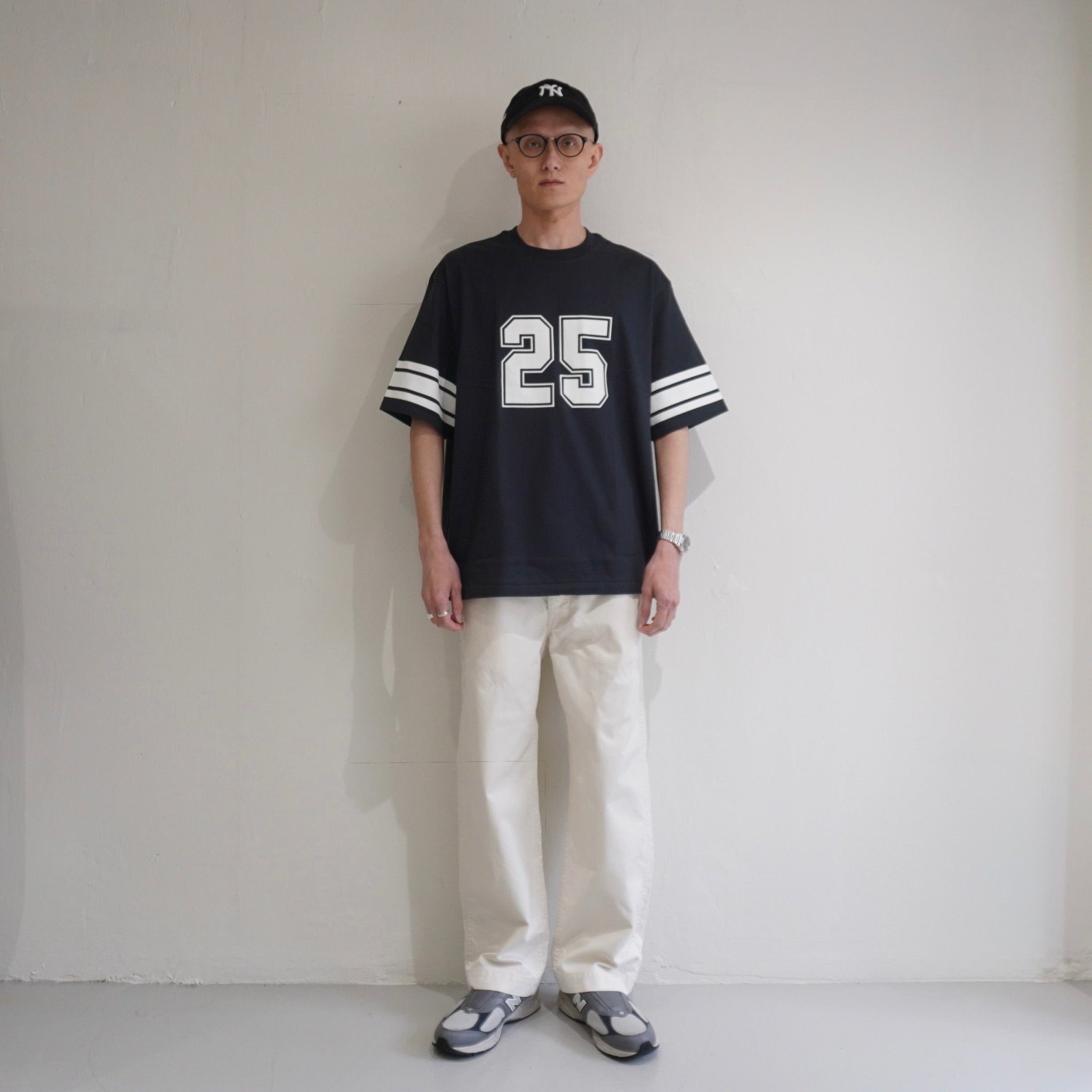 [SCYE BASICS] 30/2 Cotton Jersey Number 25 Print T-Shirt - apartir Online Store アパルティール セレクトショップ