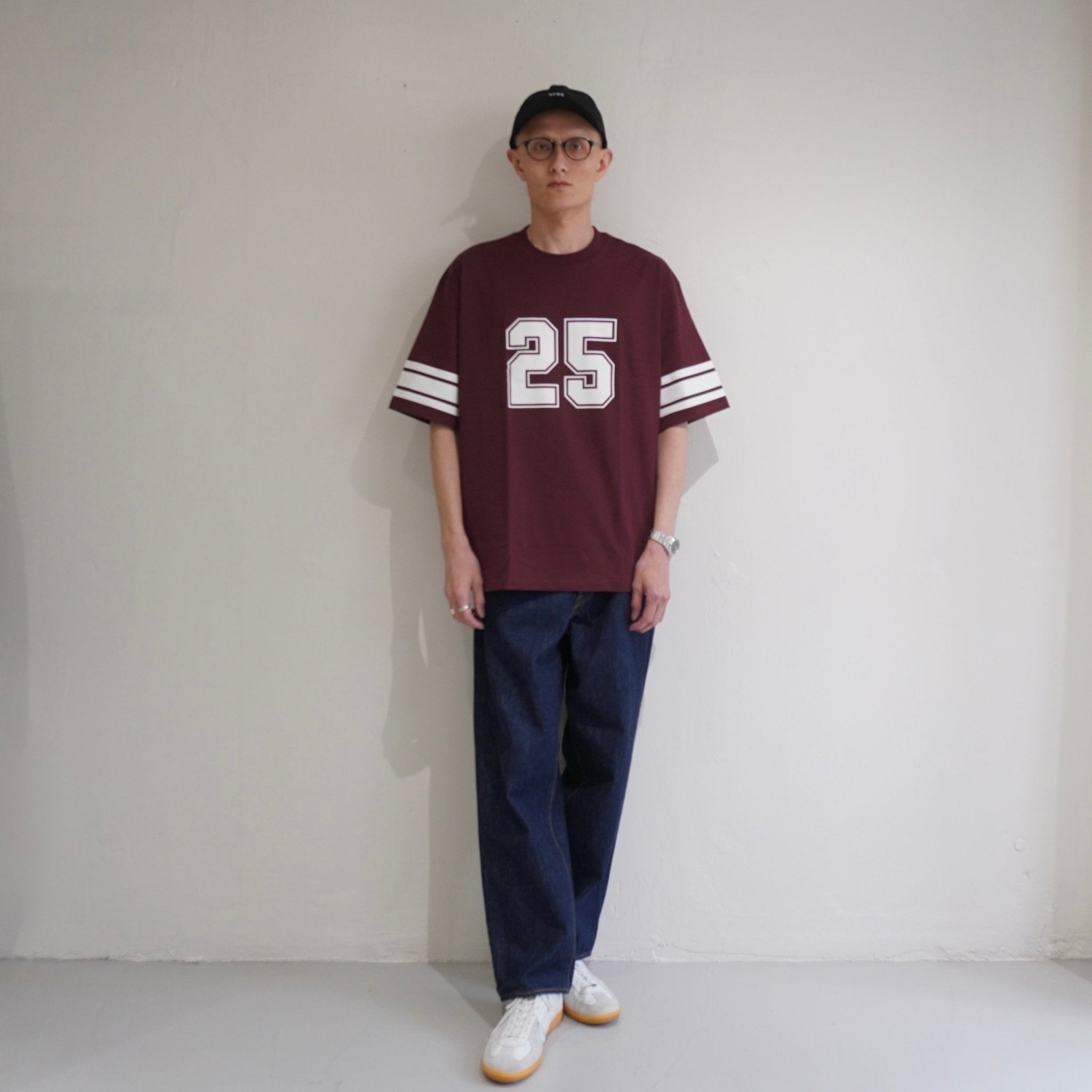 [SCYE BASICS] 30/2 Cotton Jersey Number 25 Print T-Shirt - apartir Online Store アパルティール セレクトショップ