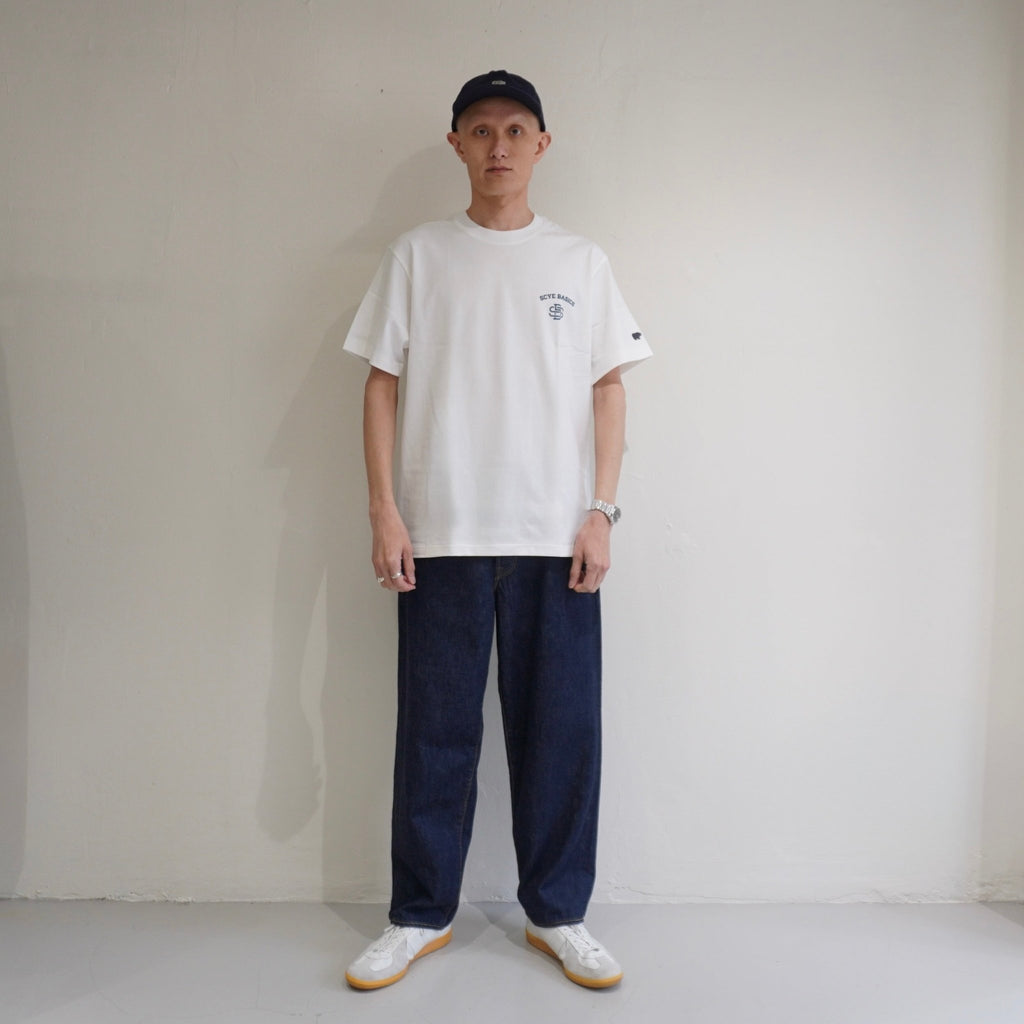 [SCYE BASICS] 30/2 Cotton Jersey Varsity Logo Print T-Shirt - apartir Online Store アパルティール セレクトショップ