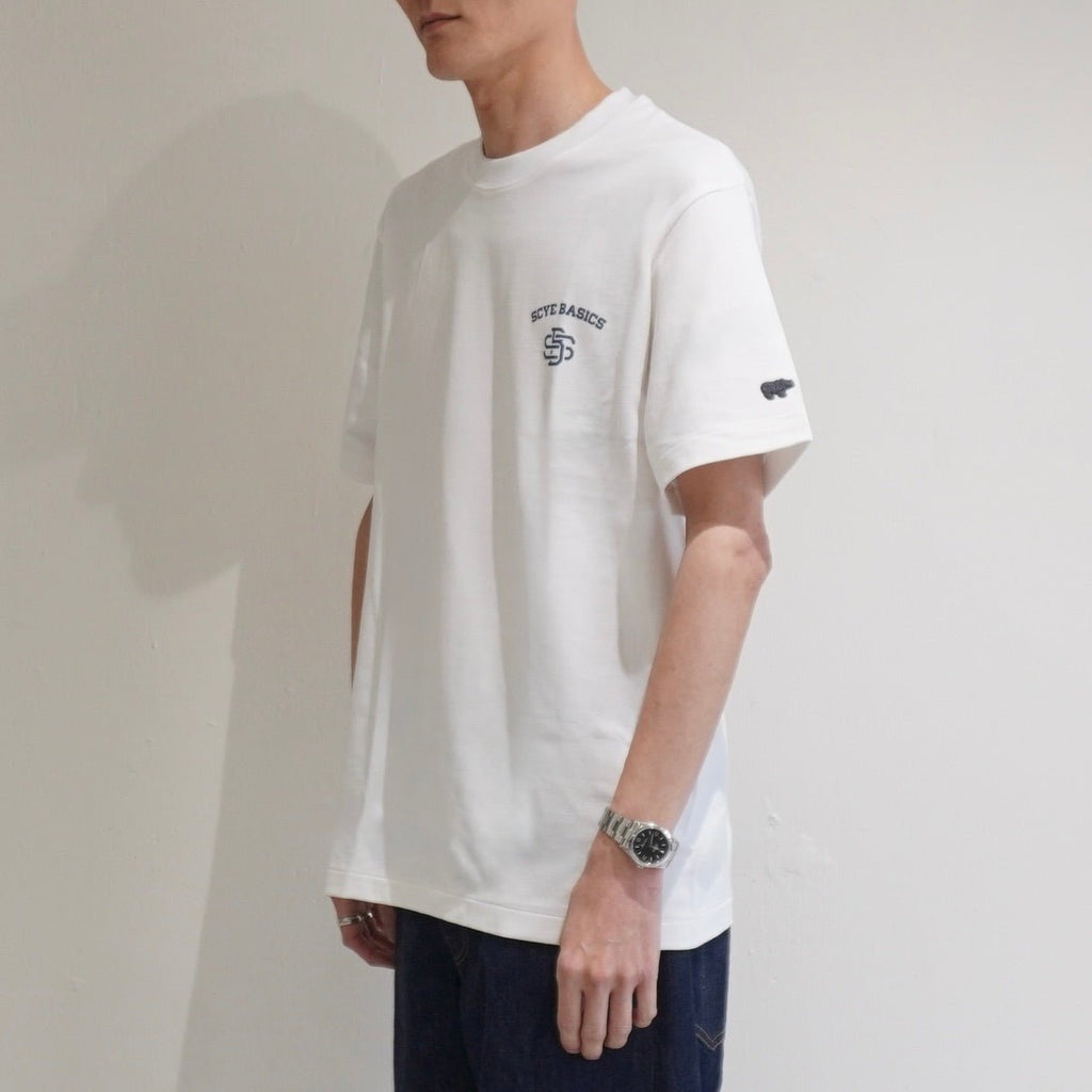 [SCYE BASICS] 30/2 Cotton Jersey Varsity Logo Print T-Shirt - apartir Online Store アパルティール セレクトショップ
