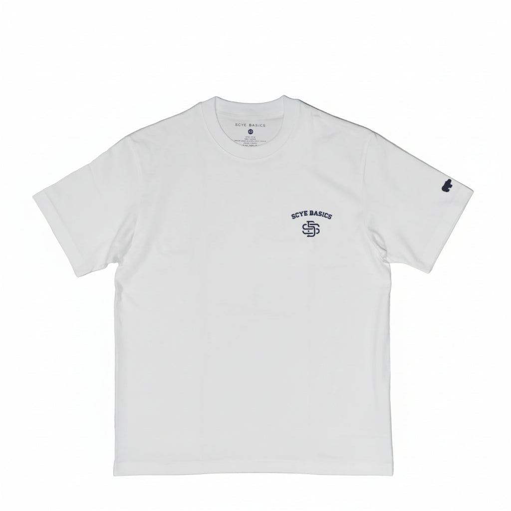 [SCYE BASICS] 30/2 Cotton Jersey Varsity Logo Print T-Shirt - apartir Online Store アパルティール セレクトショップ
